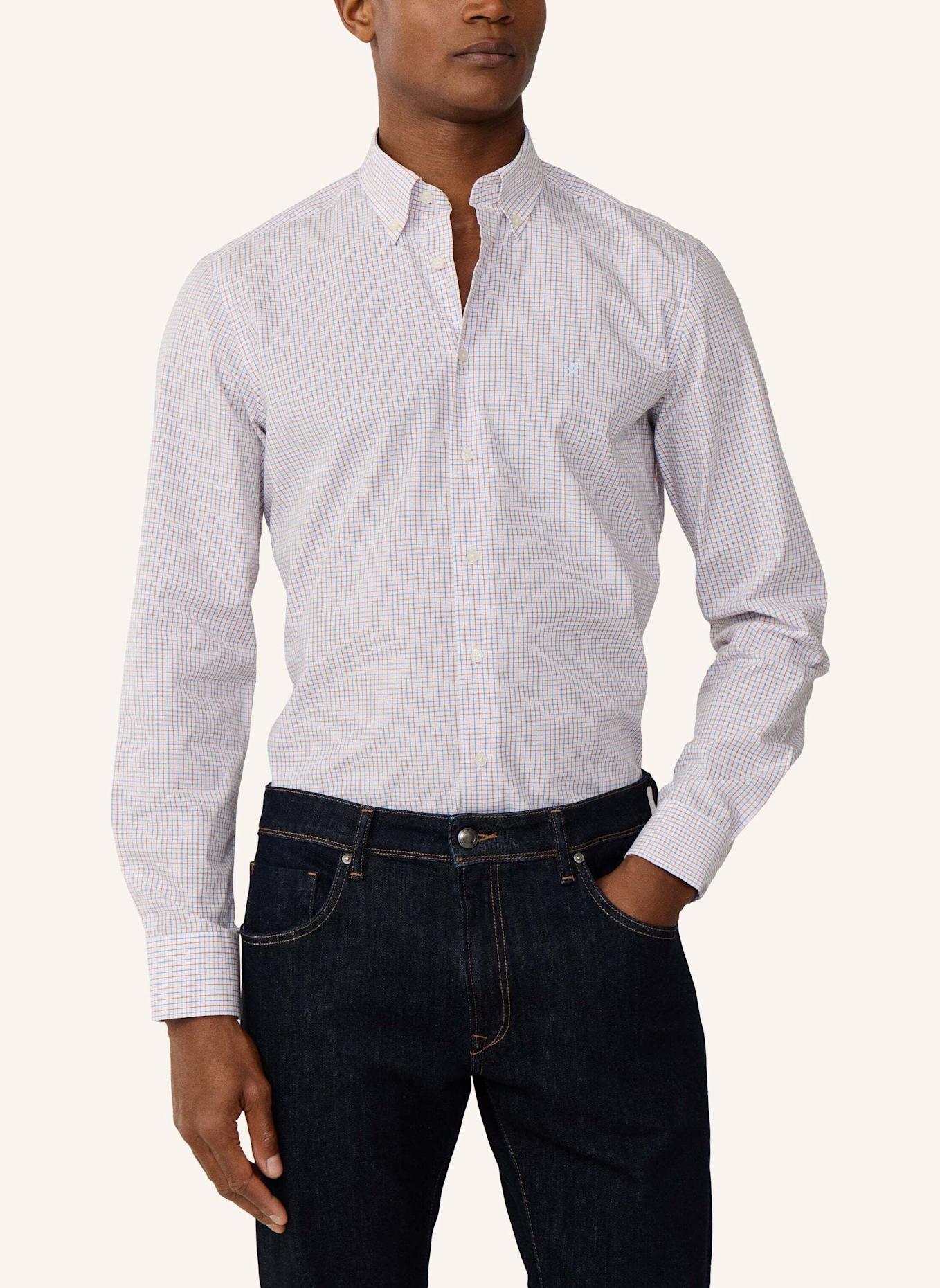 HACKETT LONDON Freizeithemd CITY TATTERSALL: ROT