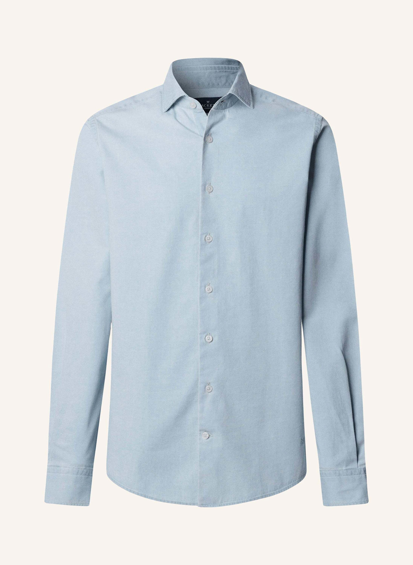 HACKETT LONDON Freizeithemd LIGHT WASH DENIM: DUNKELBLAU