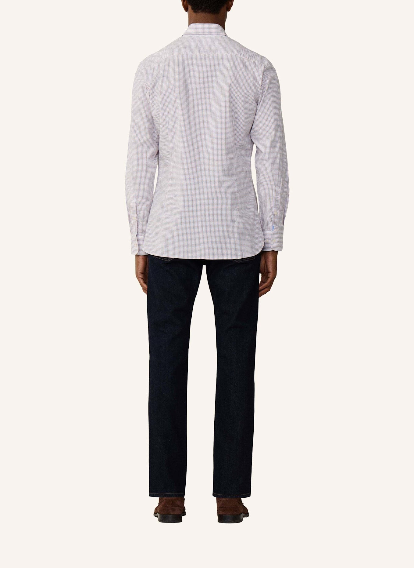 HACKETT LONDON Freizeithemd CITY TATTERSALL: ROT