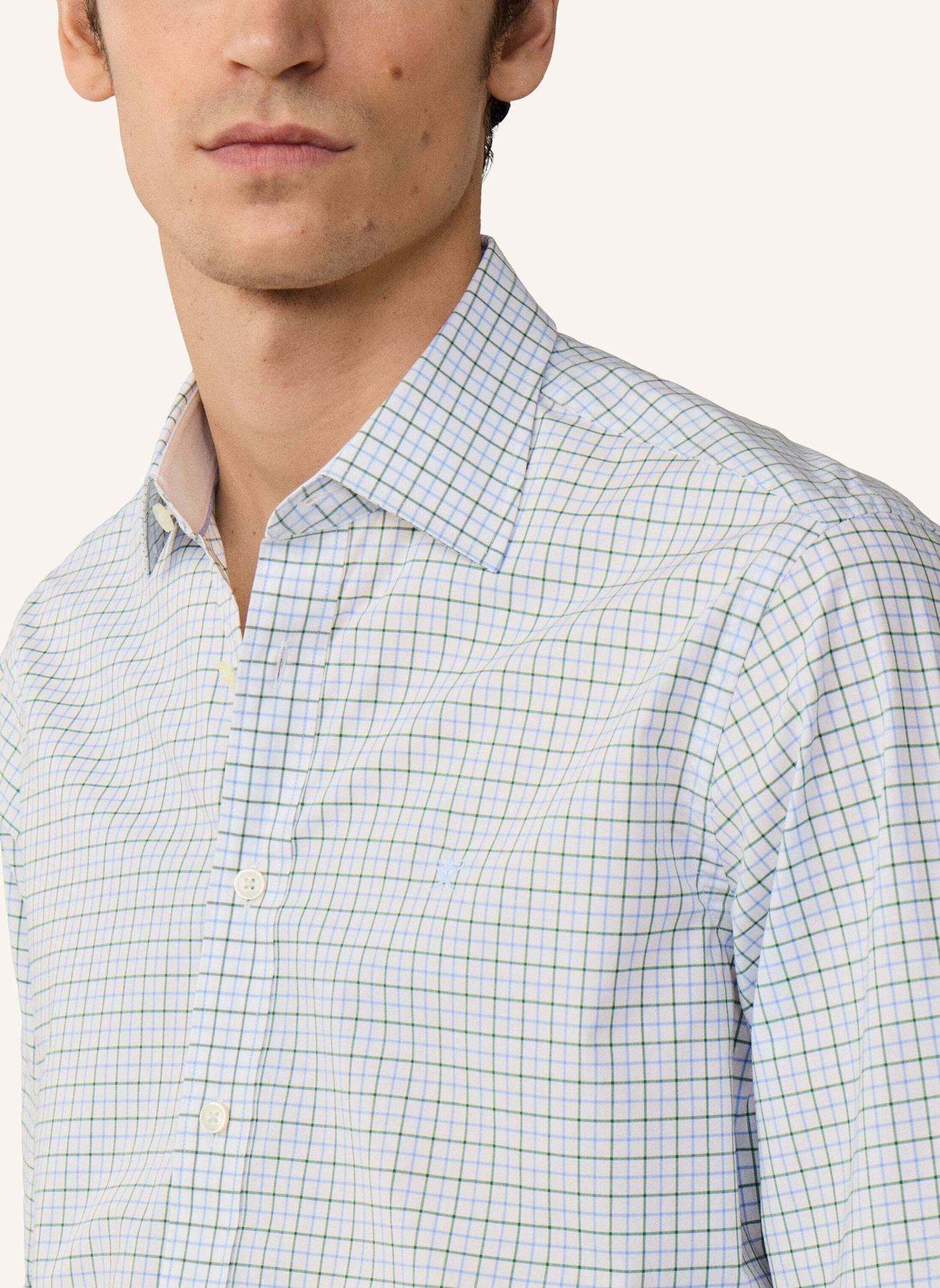 HACKETT LONDON Freizeithemd POPLIN TATTERSALL: GRÜN