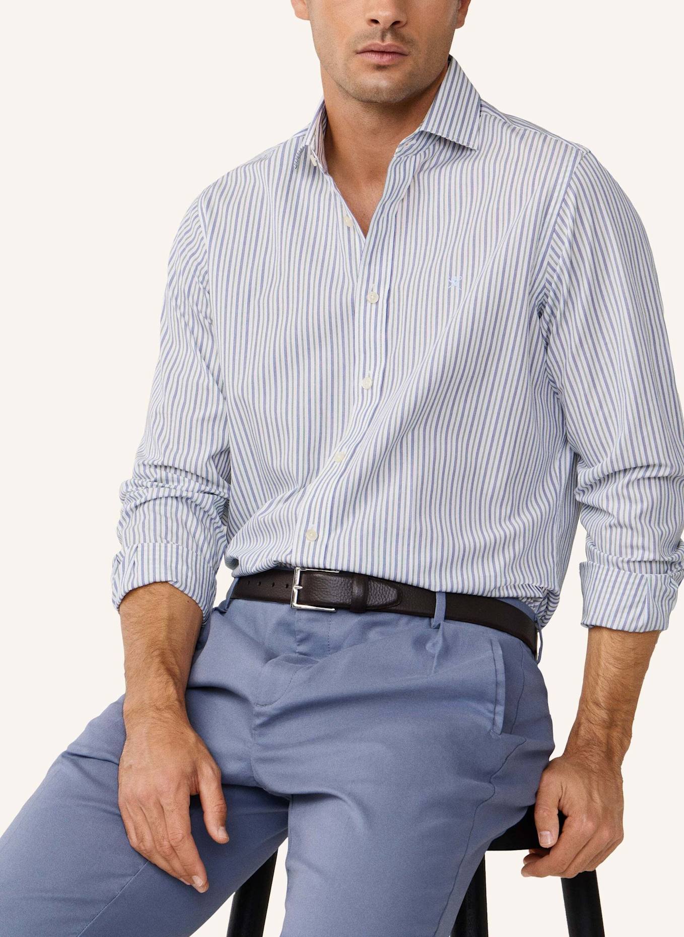 HACKETT LONDON Freizeithemd REGIMENTAL STRIPE: GRÜN