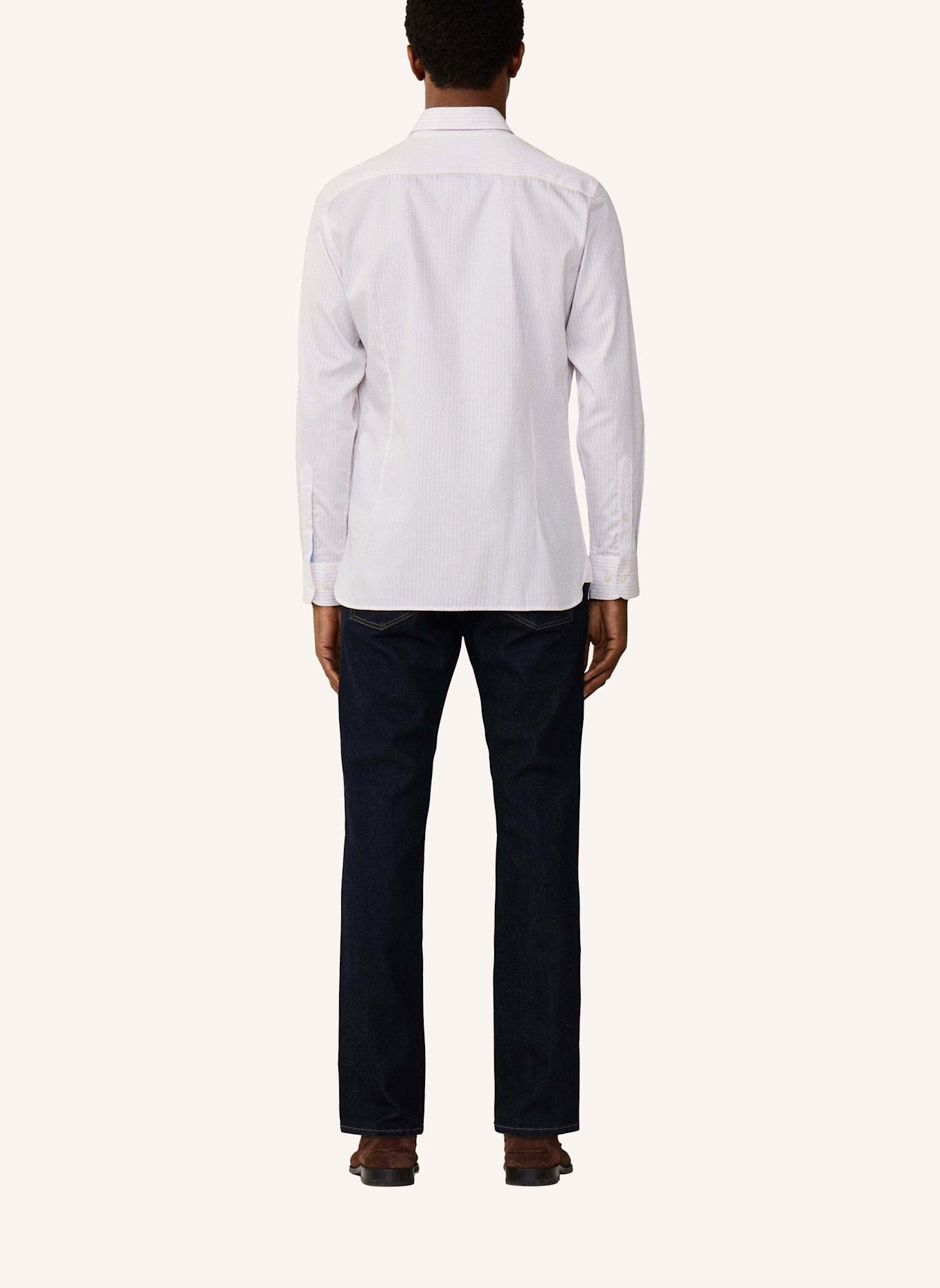 HACKETT LONDON Freizeithemd CITY WIDE STRIPE: HELLROSA