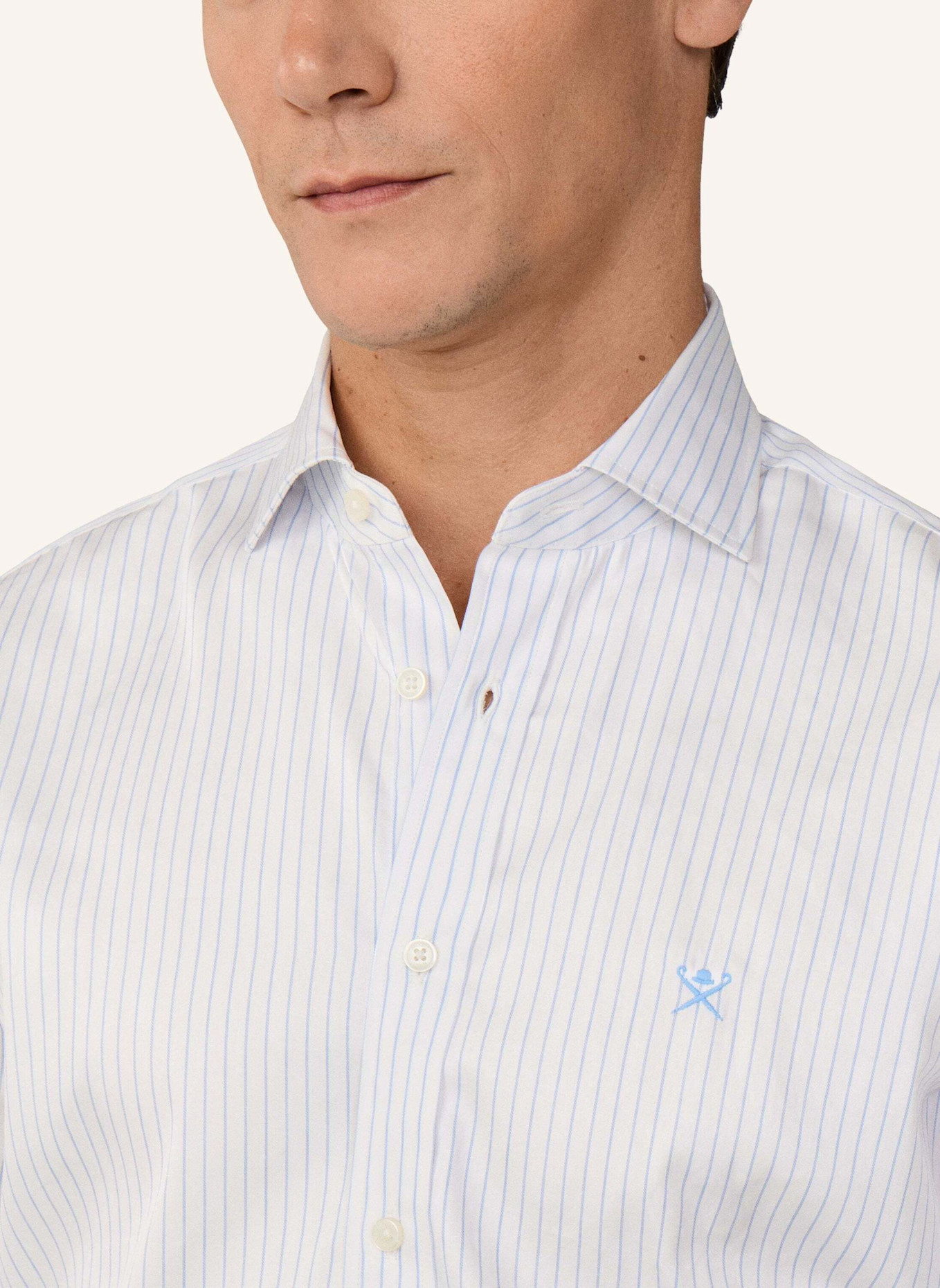 HACKETT LONDON Freizeithemd CITY WIDE STRIPE: BLAU