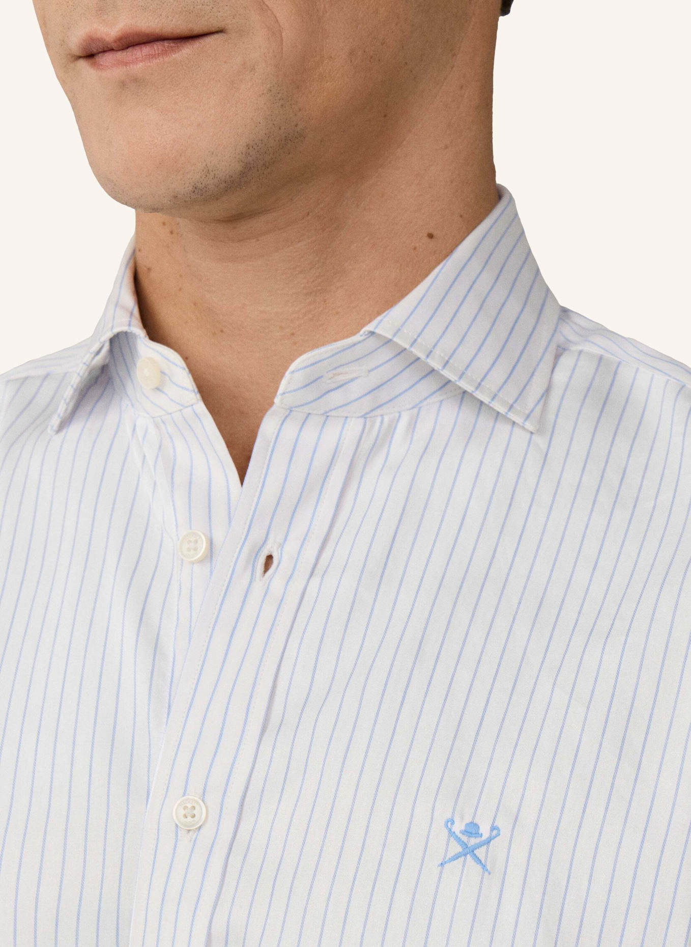 HACKETT LONDON Freizeithemd CITY WIDE STRIPE: BLAU