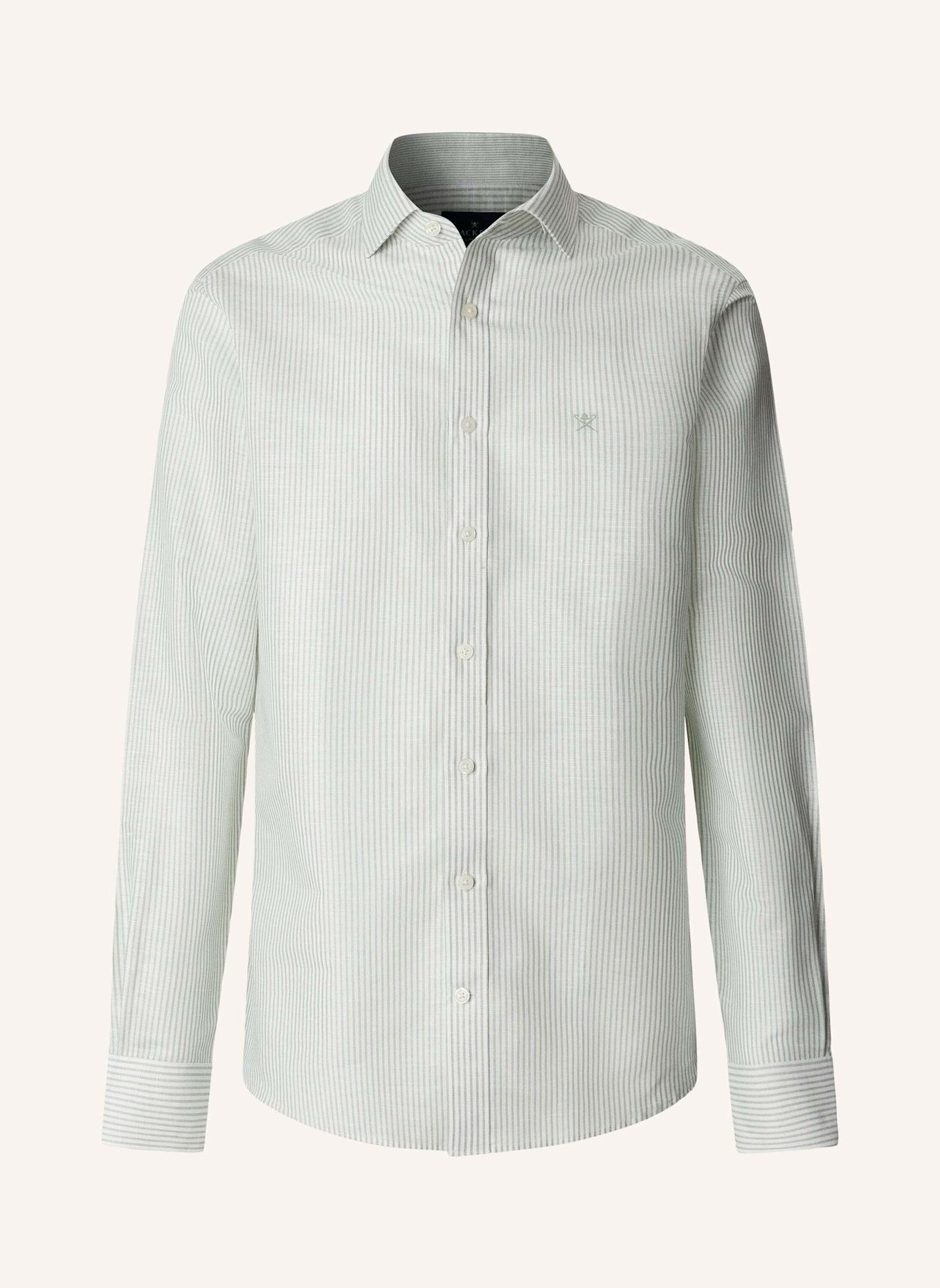 HACKETT LONDON Freizeithemd ESS LINEN BENGAL: GRÜN
