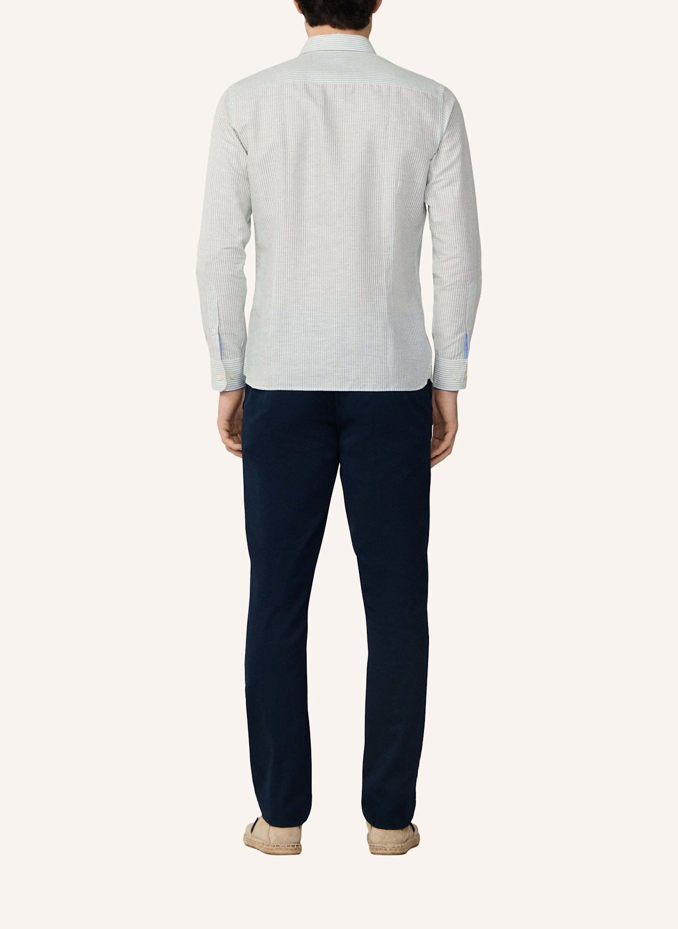 HACKETT LONDON Freizeithemd ESS LINEN BENGAL: GRÜN