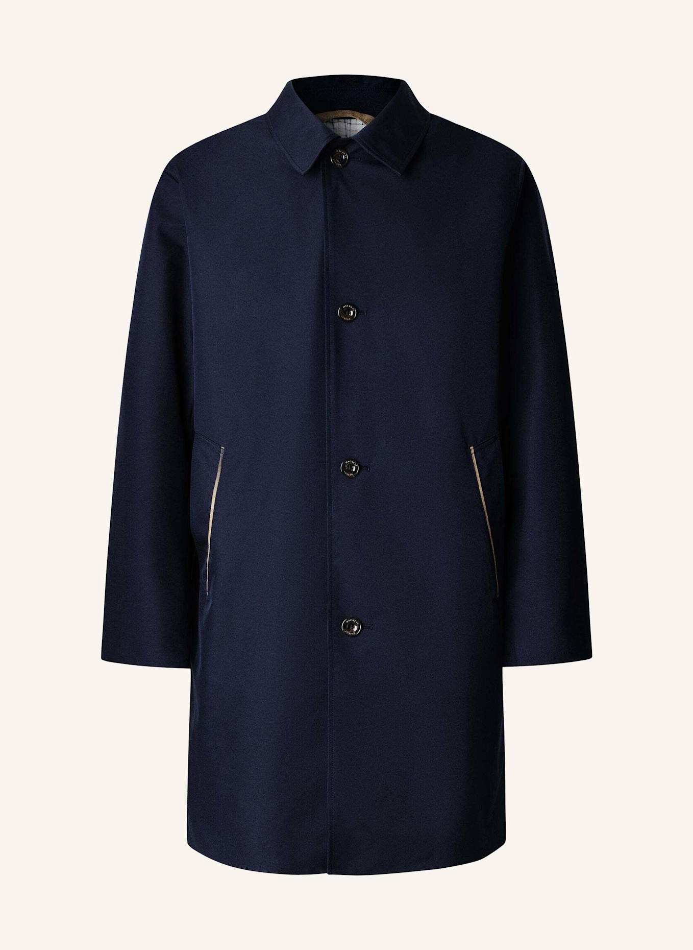 HACKETT LONDON Trench Mantel BELGRAVIA MAC: BLAU