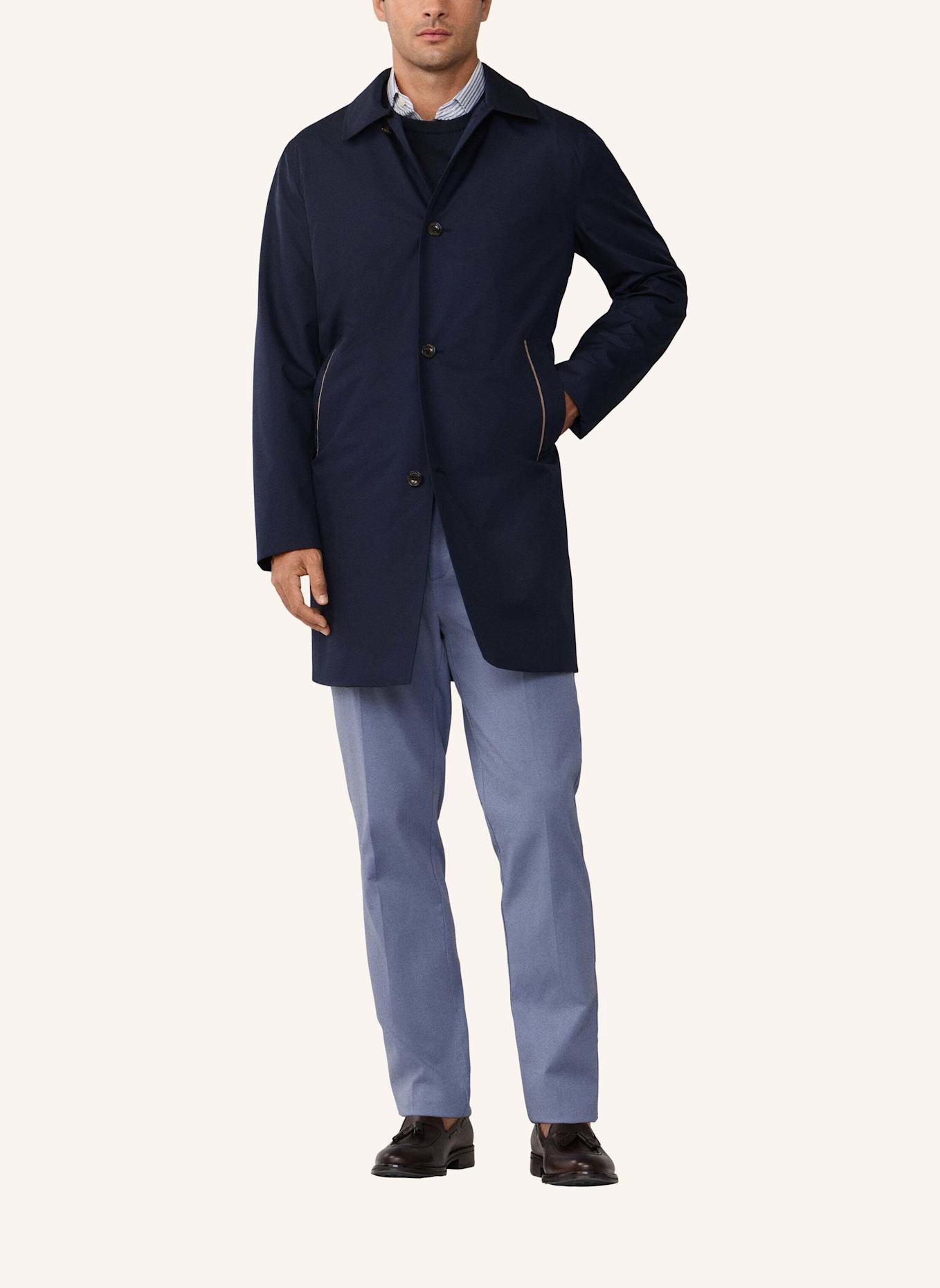 HACKETT LONDON Trench Mantel BELGRAVIA MAC: BLAU