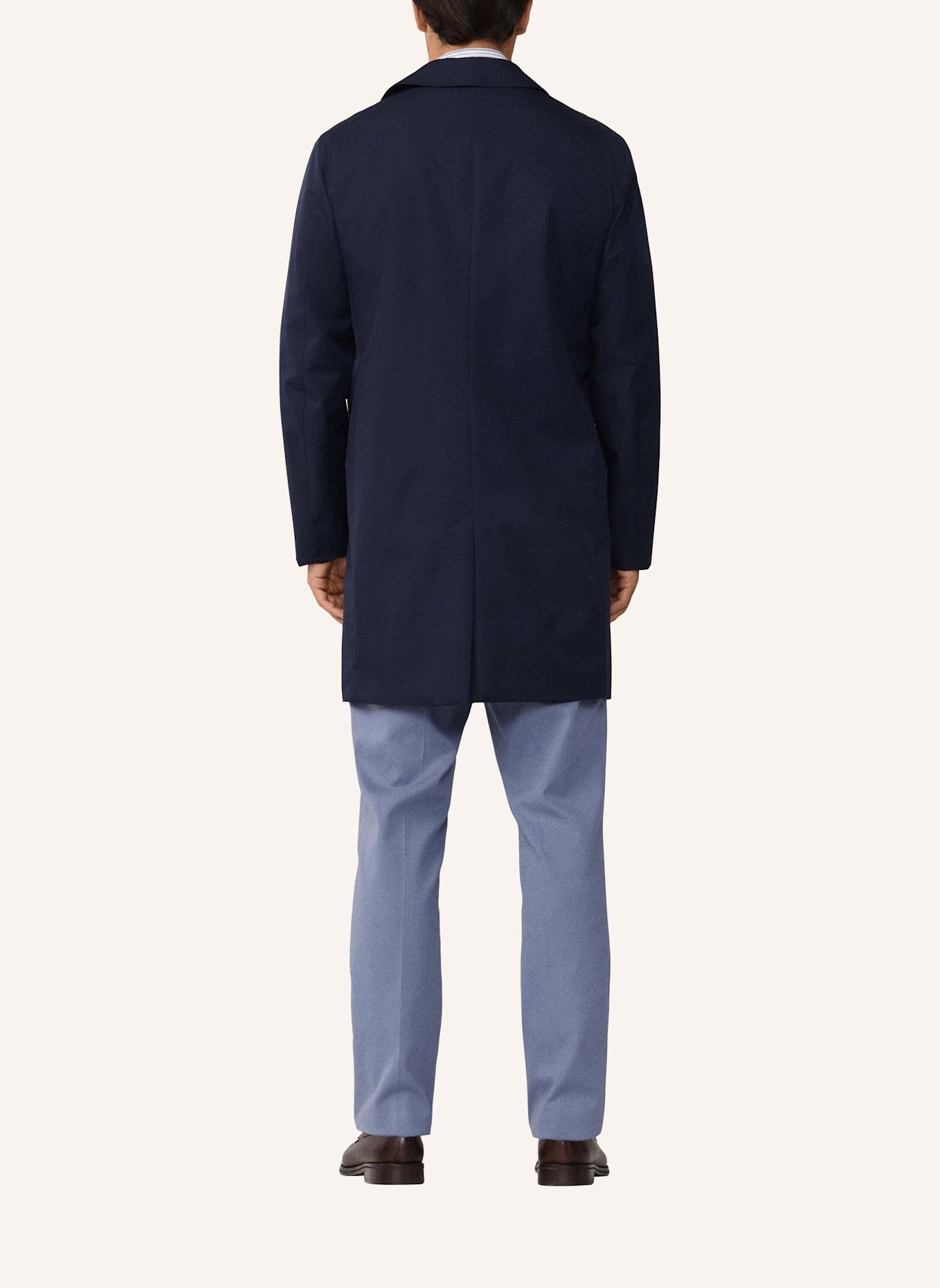 HACKETT LONDON Trench Mantel BELGRAVIA MAC: BLAU