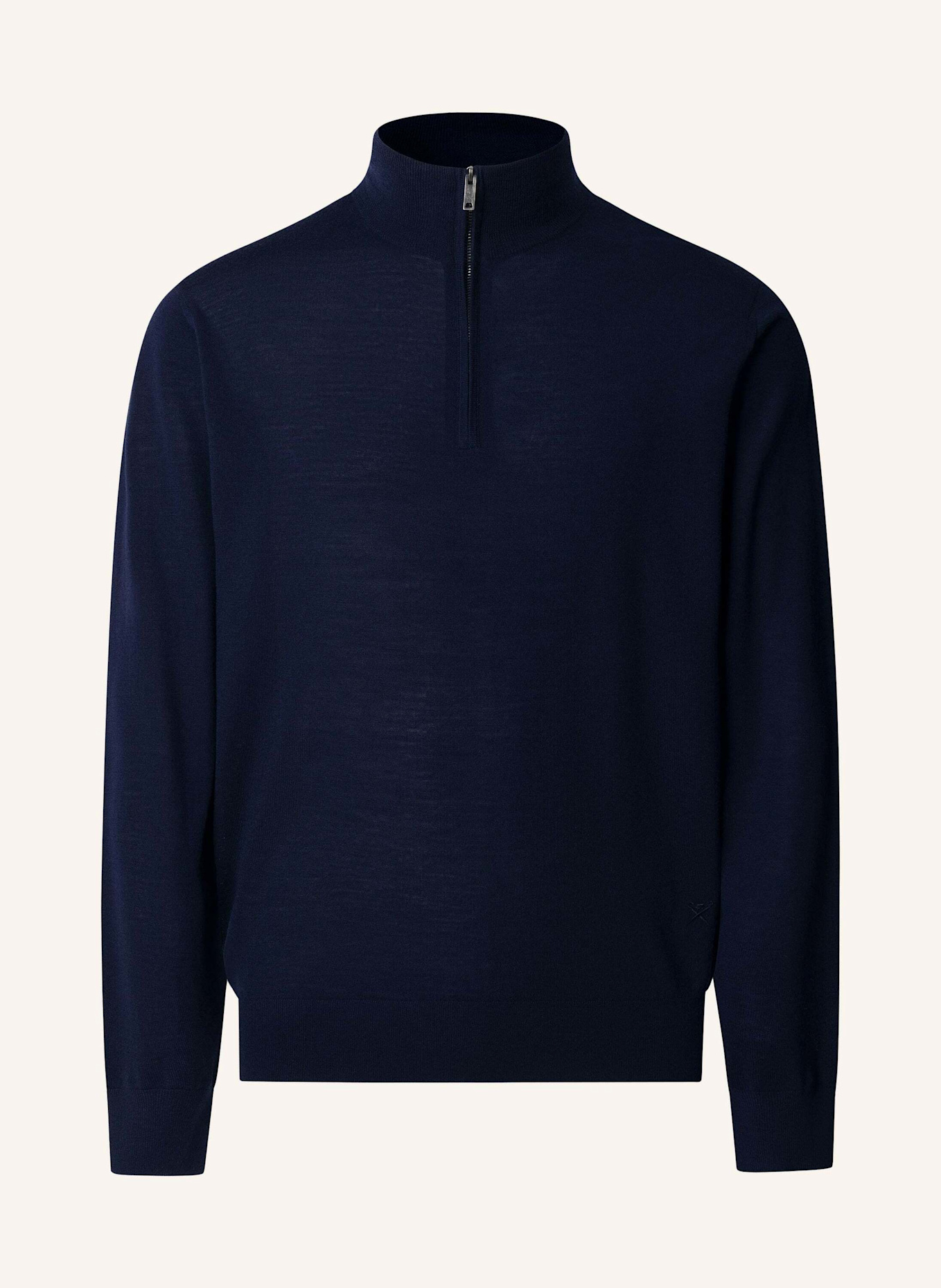 HACKETT LONDON Pullover ESS MERINO HZIP: BLAU