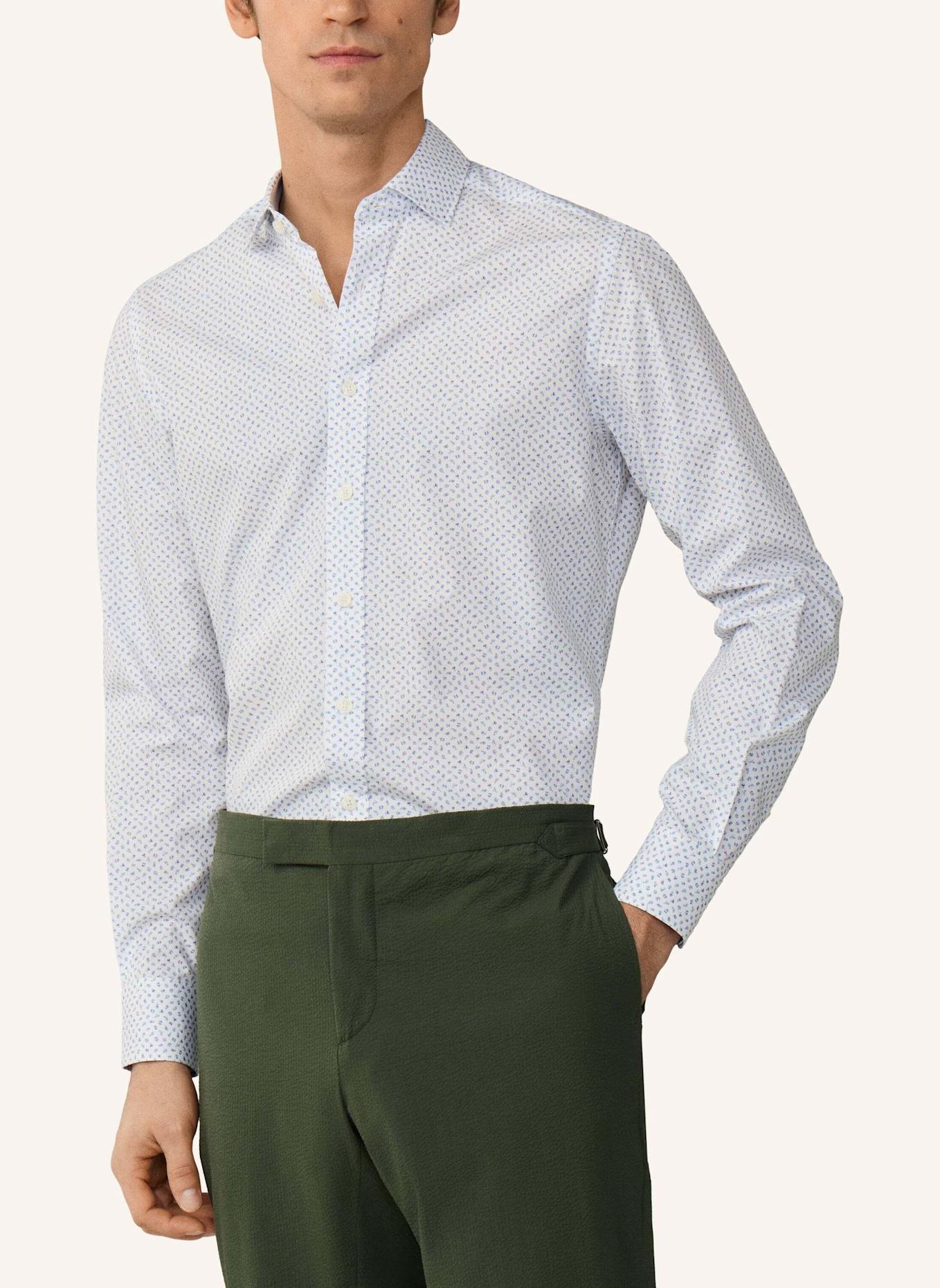 HACKETT LONDON Freizeithemd MINI FLORAL PRINT: BLAU