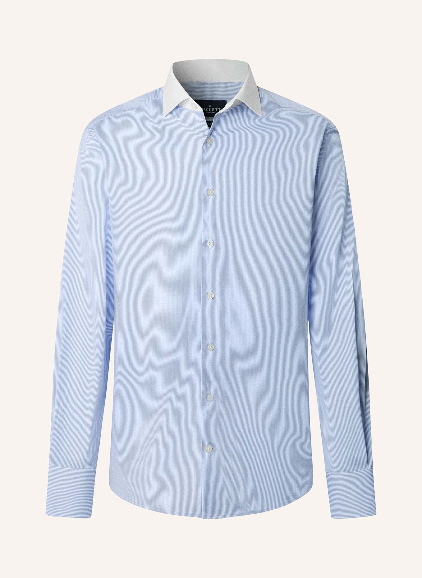 HACKETT LONDON Freizeithemd FINE STRIPE W COLLAR: BLAU