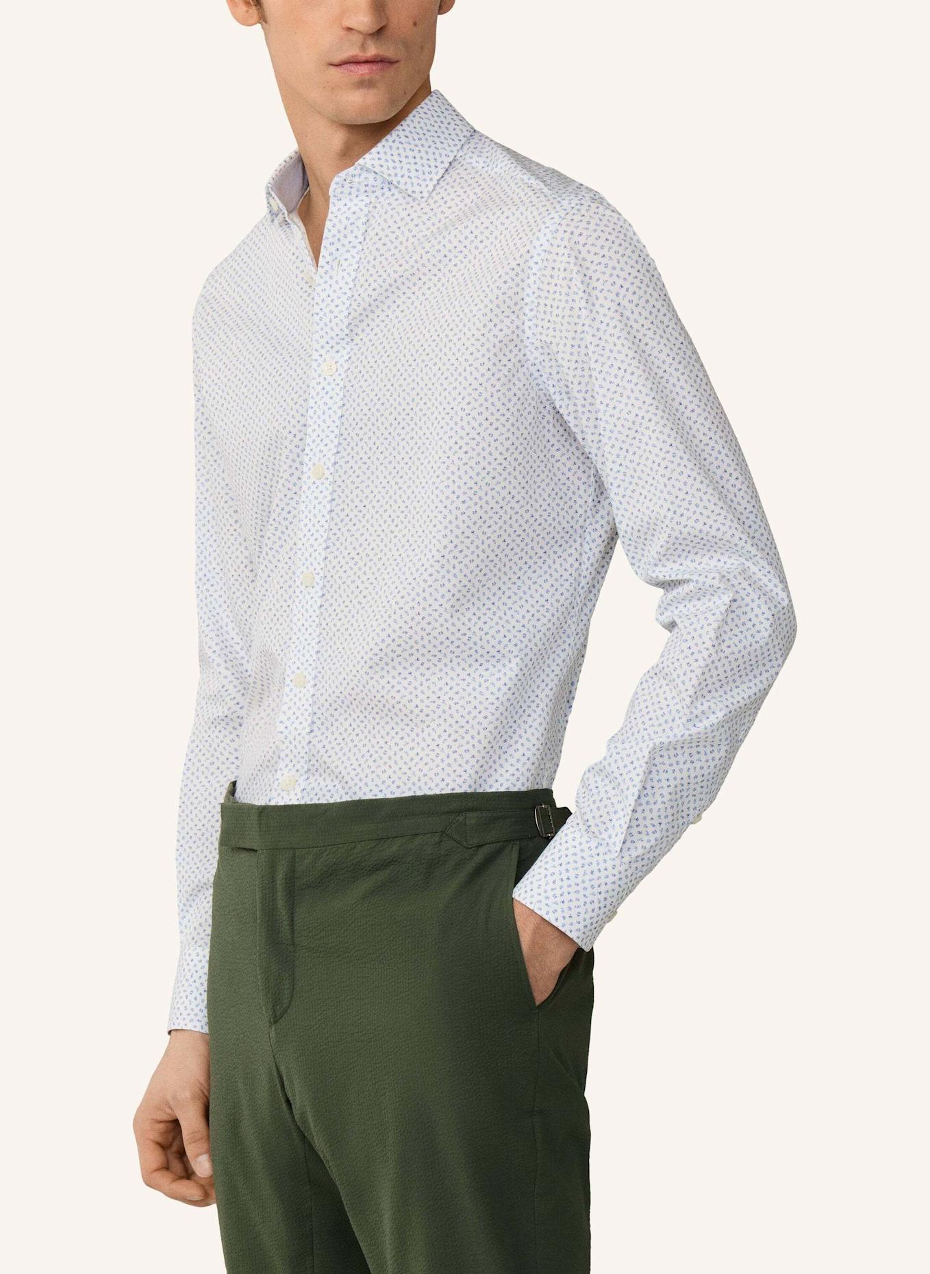 HACKETT LONDON Freizeithemd MINI FLORAL PRINT: BLAU