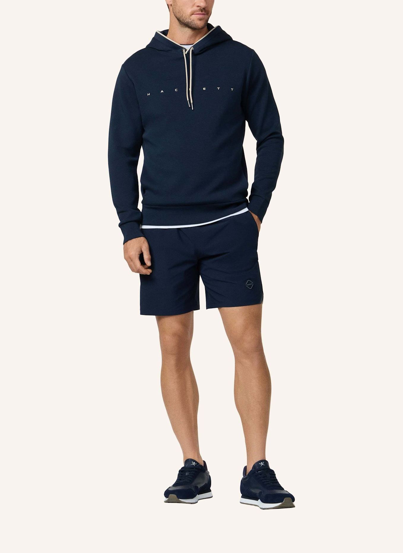 HACKETT LONDON Hoodieshirt HS ESSENTIAL HOODY: DUNKELBLAU