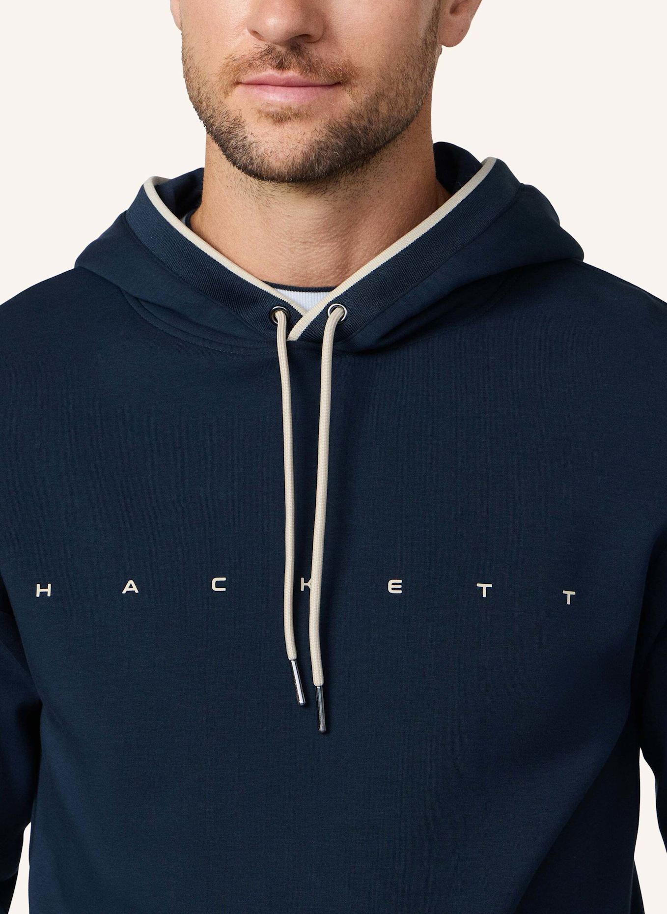 HACKETT LONDON Hoodieshirt HS ESSENTIAL HOODY: DUNKELBLAU