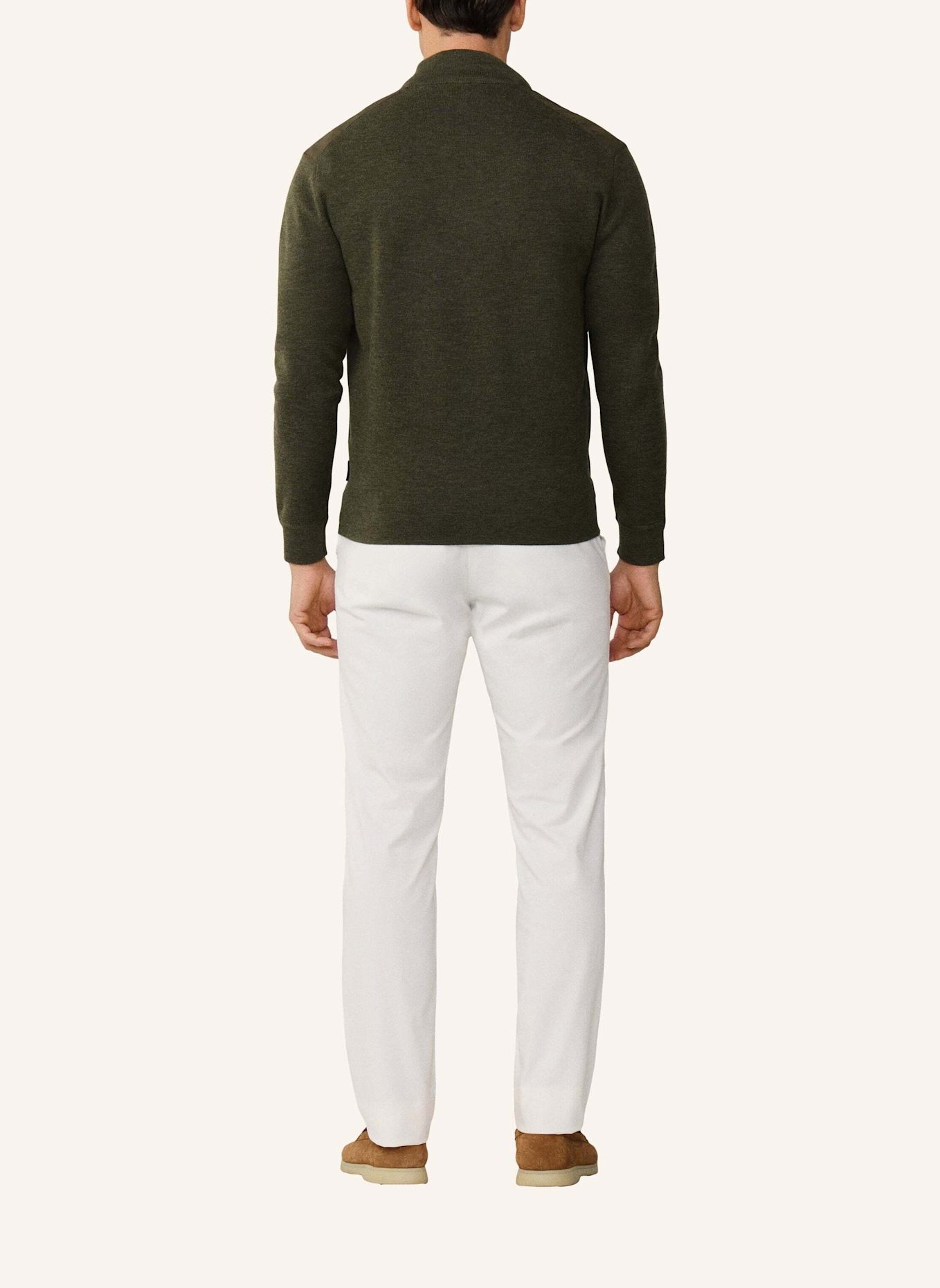 HACKETT LONDON Hoodiejacke TRAVEL NY/KNIT FZ HYB: GRÜN