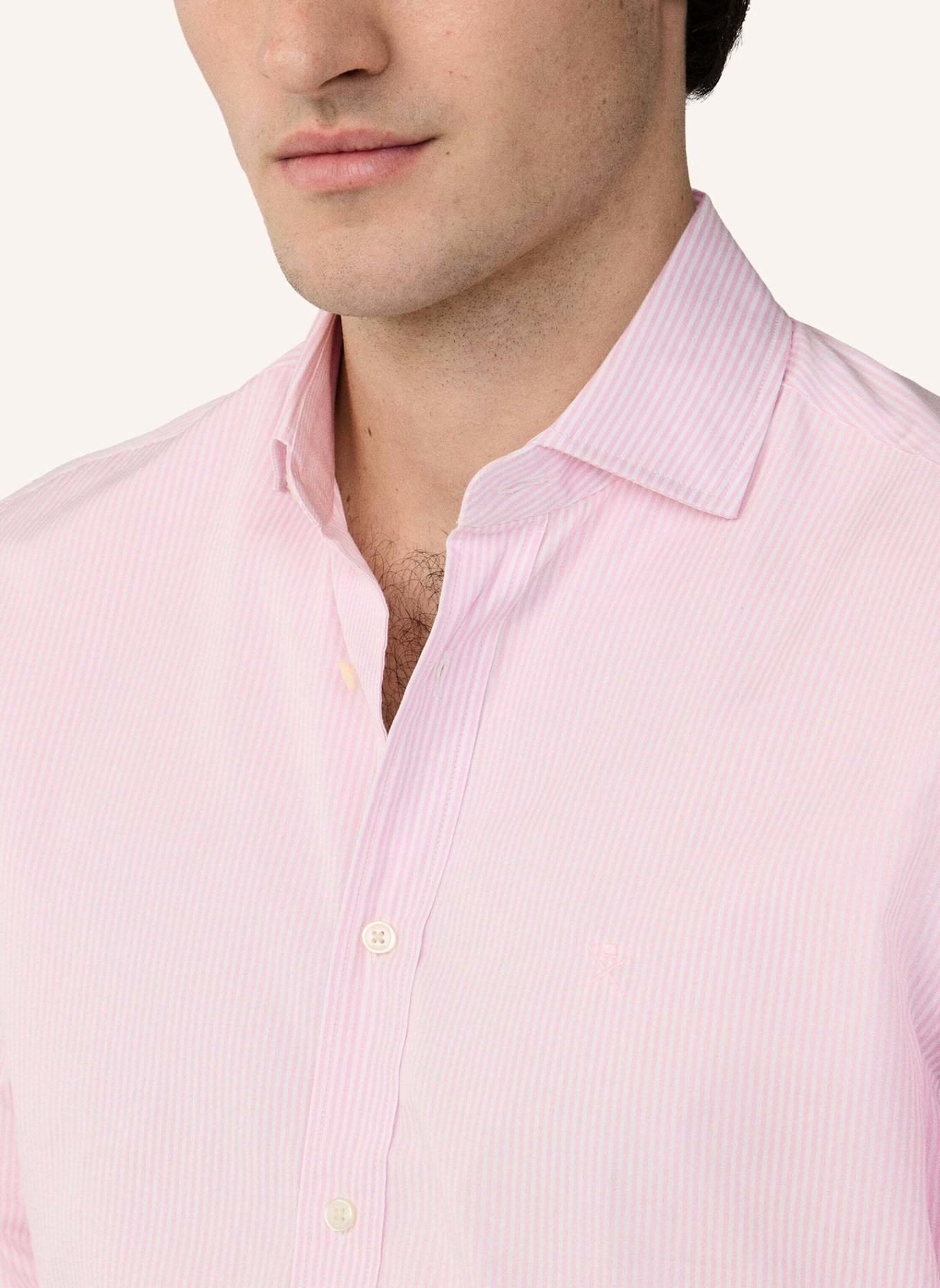 HACKETT LONDON Freizeithemd CITY BENGAL STRIPE: ROSA
