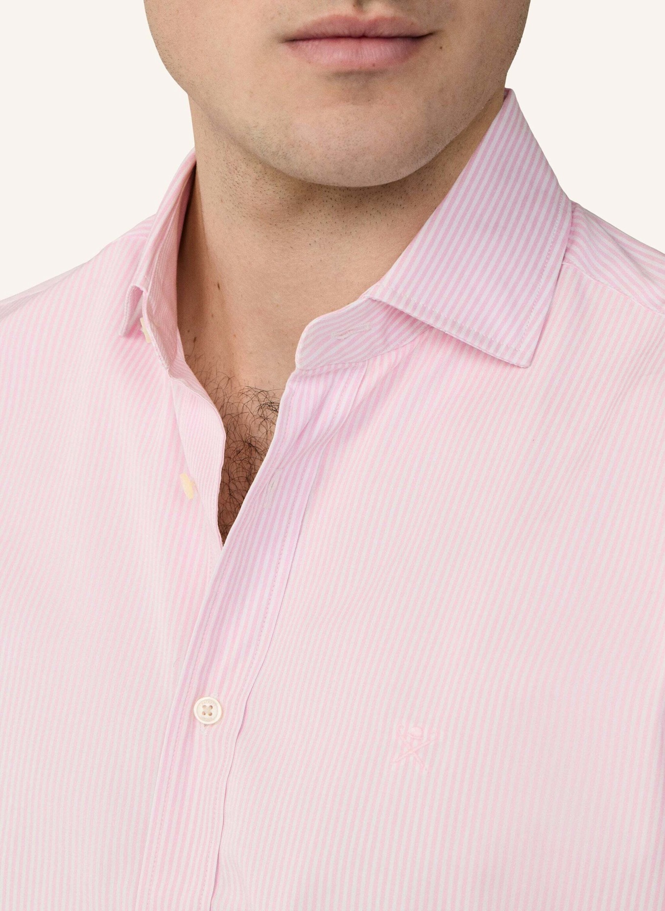 HACKETT LONDON Freizeithemd CITY BENGAL STRIPE: ROSA