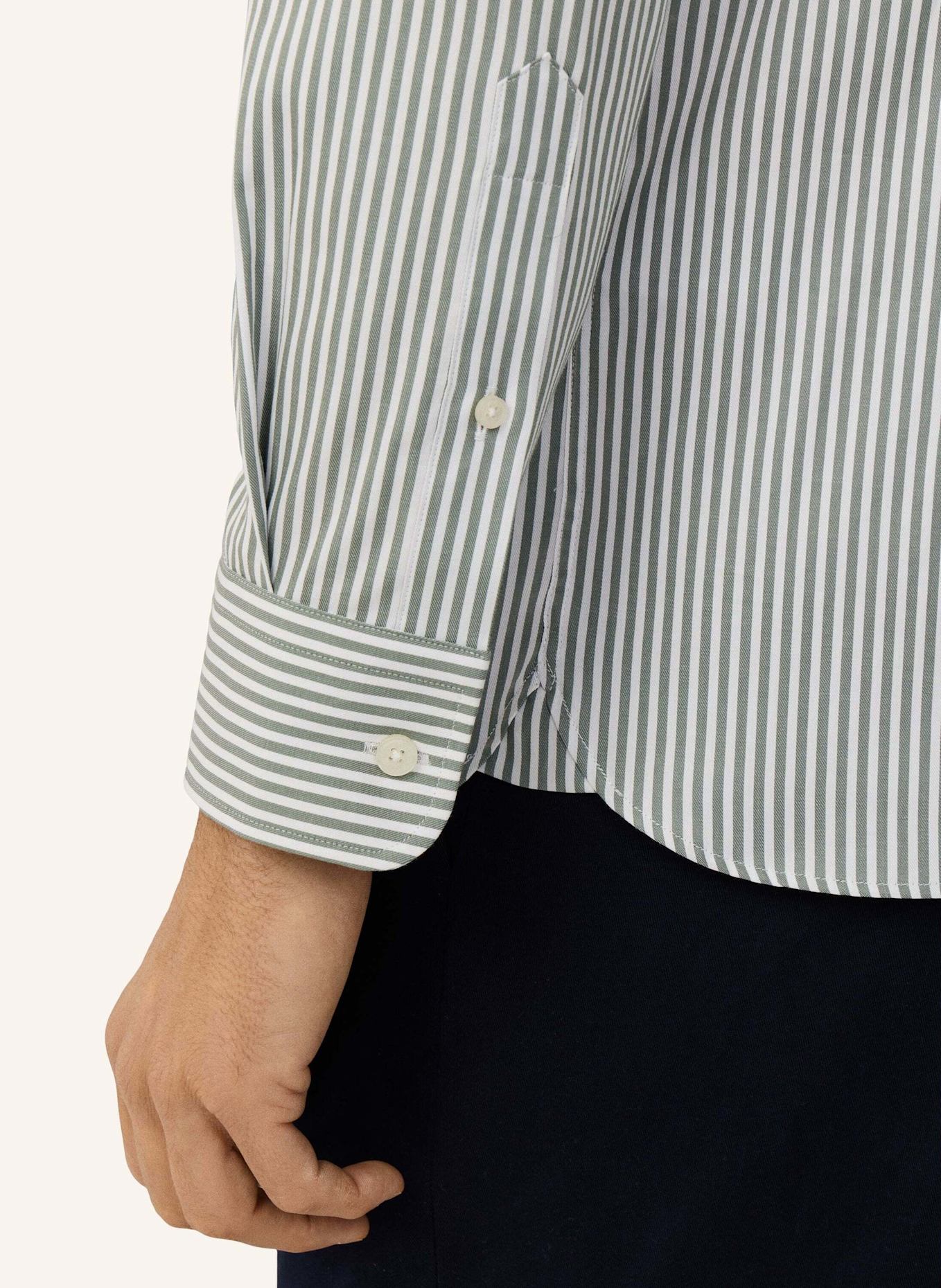 HACKETT LONDON Freizeithemd DOUBLE FACE BENGAL STR: GRÜN