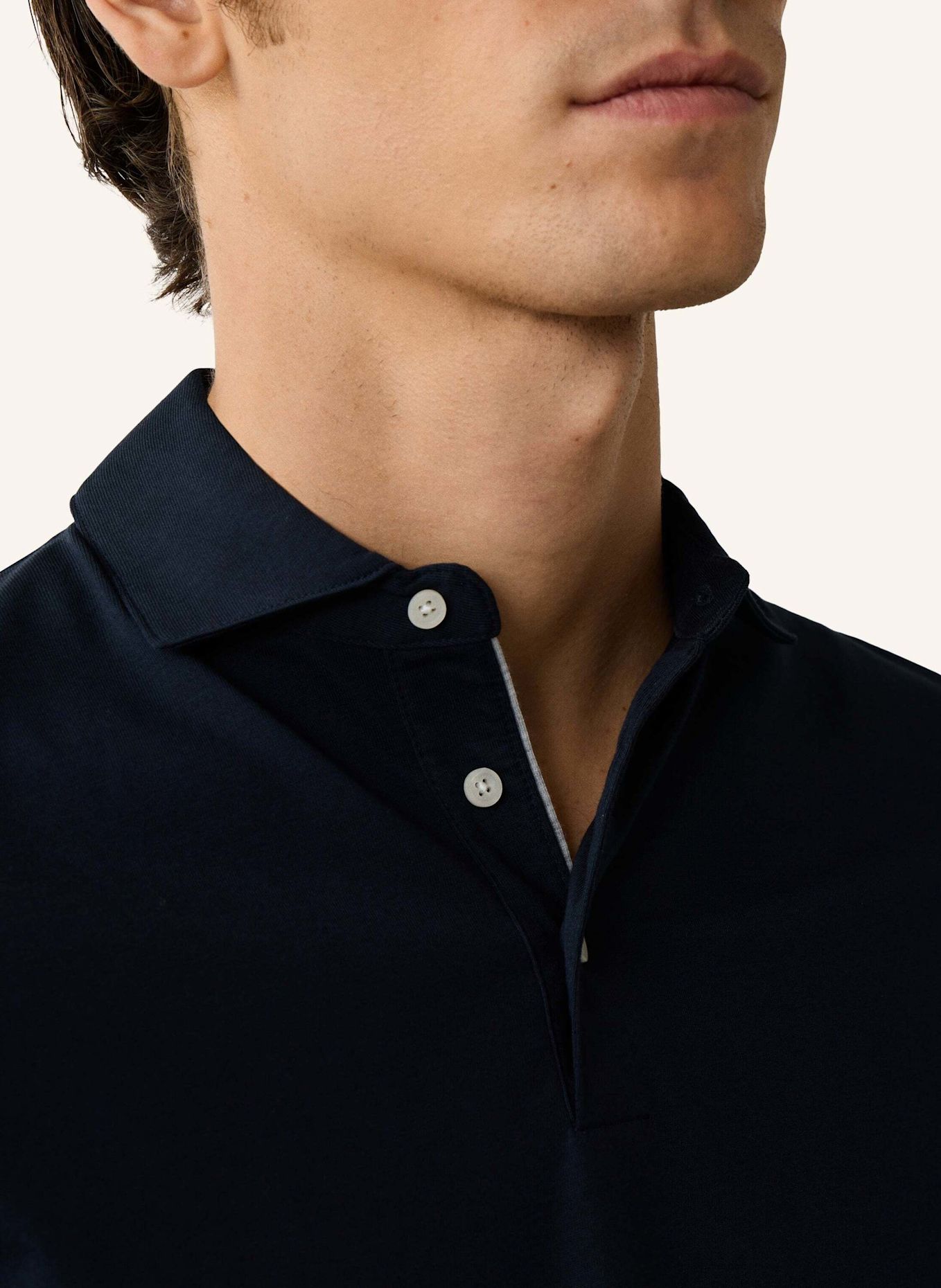HACKETT LONDON Poloshirt PIMA COTTON POLO: DUNKELBLAU