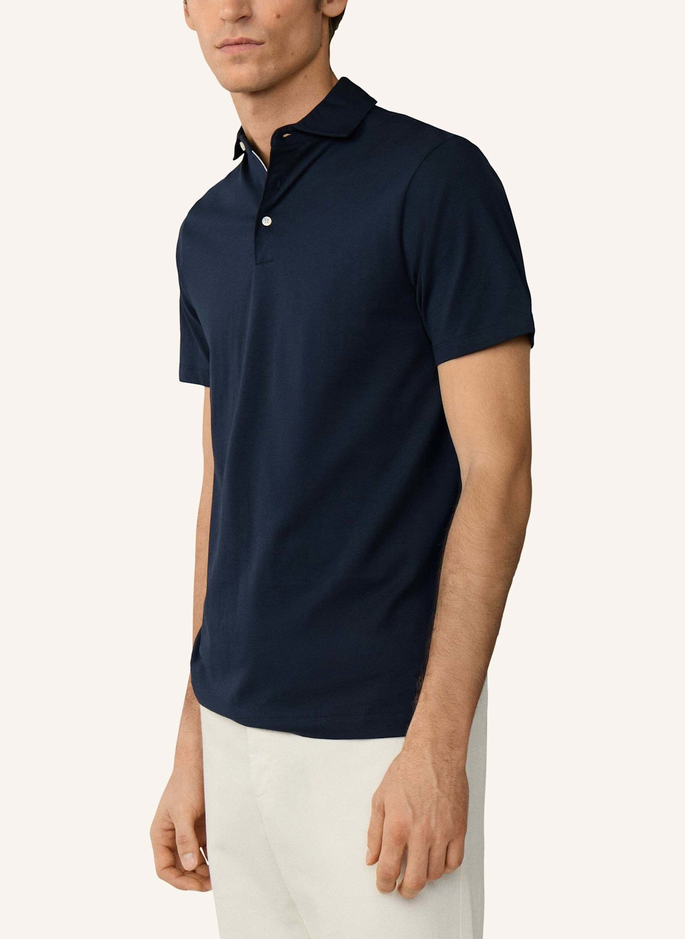 HACKETT LONDON Poloshirt PIMA COTTON POLO: DUNKELBLAU
