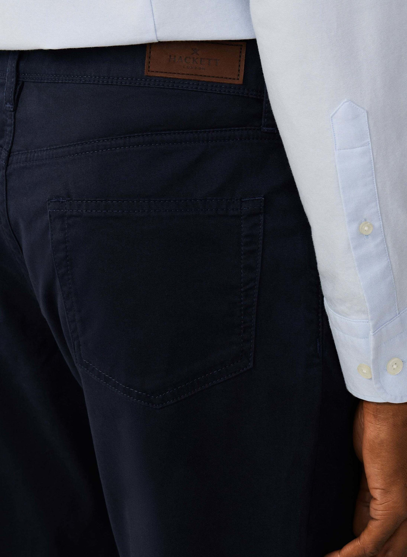 HACKETT LONDON 5-Pocket CORE 5PKT TRINITY: DUNKELBLAU