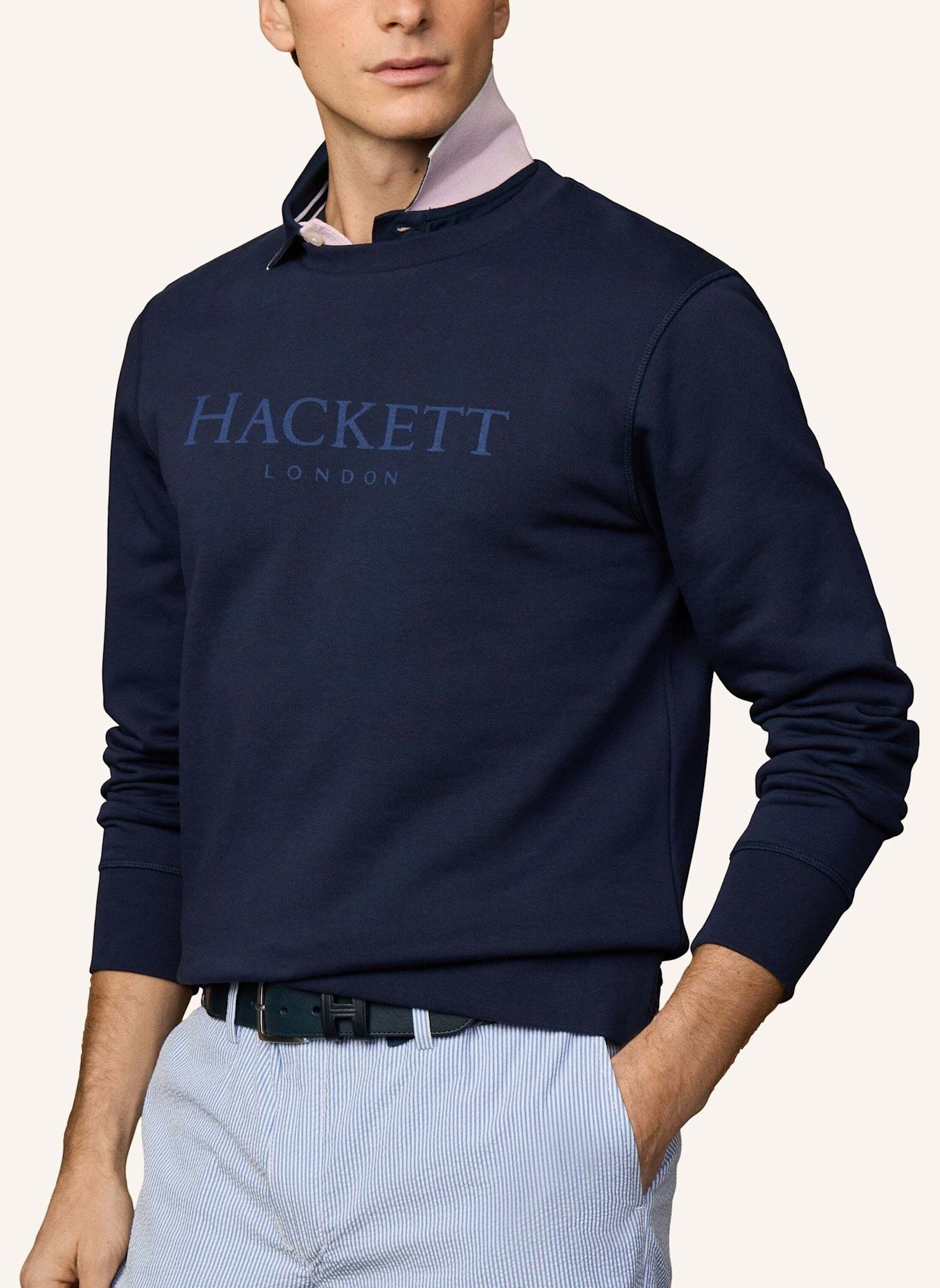 HACKETT LONDON Sweatshirt HERITAGE ESS CREW: BLAU