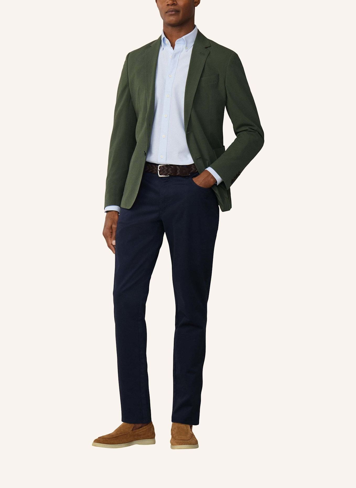 HACKETT LONDON 5-Pocket CORE 5PKT TRINITY: DUNKELBLAU