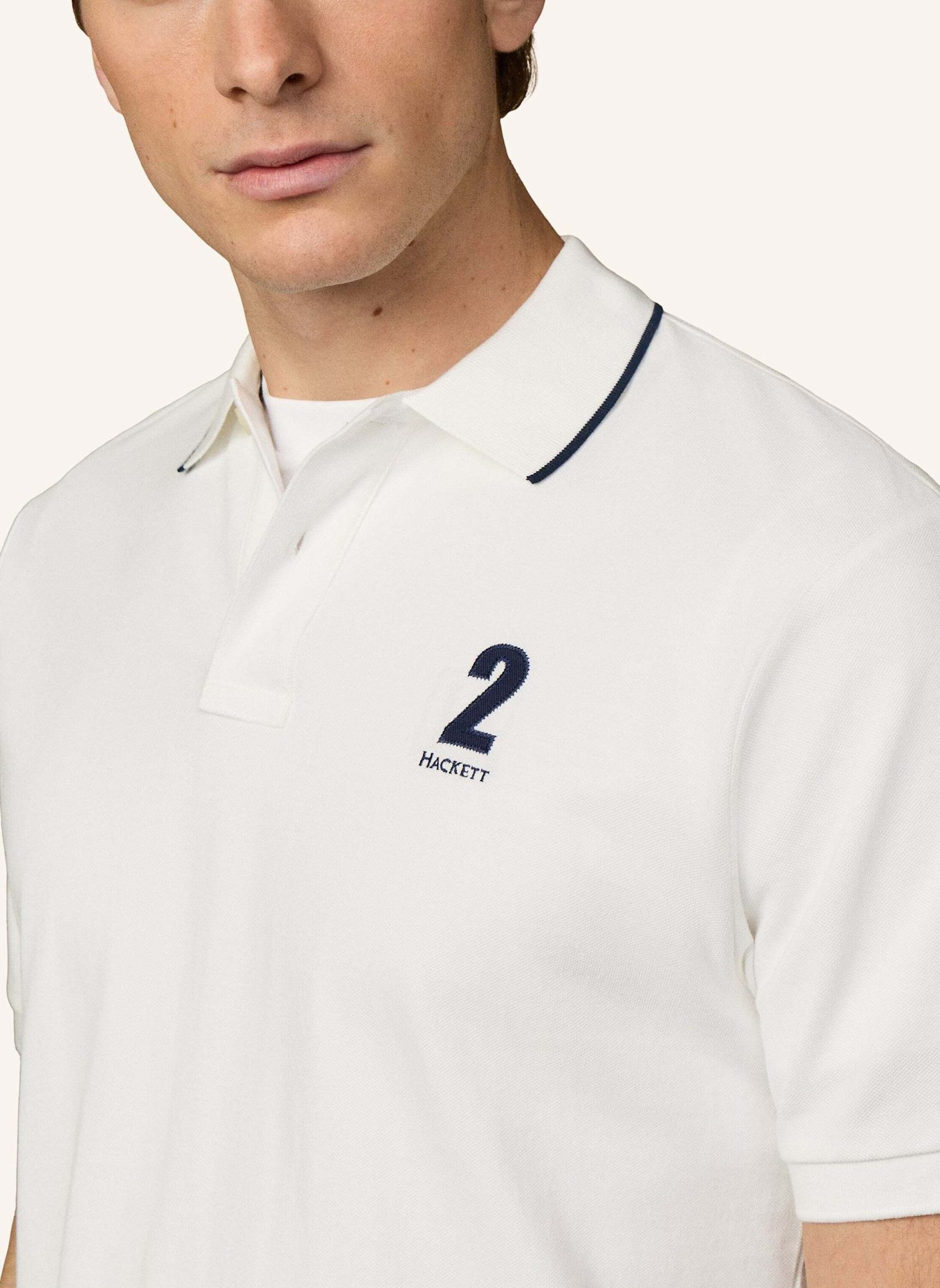 HACKETT LONDON Poloshirt HERITAGE NBR POLO: CREME