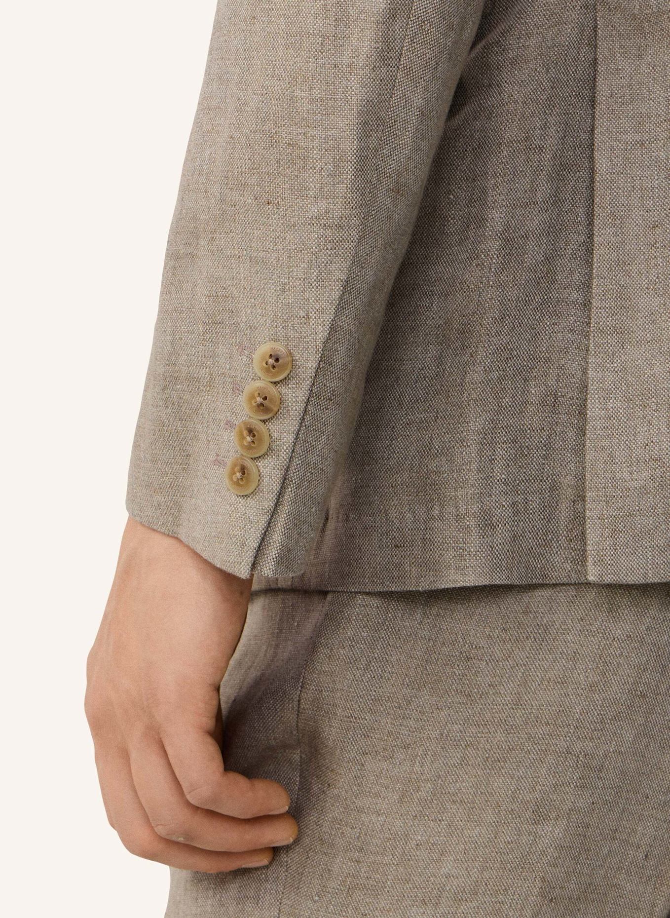 HACKETT LONDON Sakko LINEN DELAVE HOPSACK: TAUPE/ HELLBRAUN