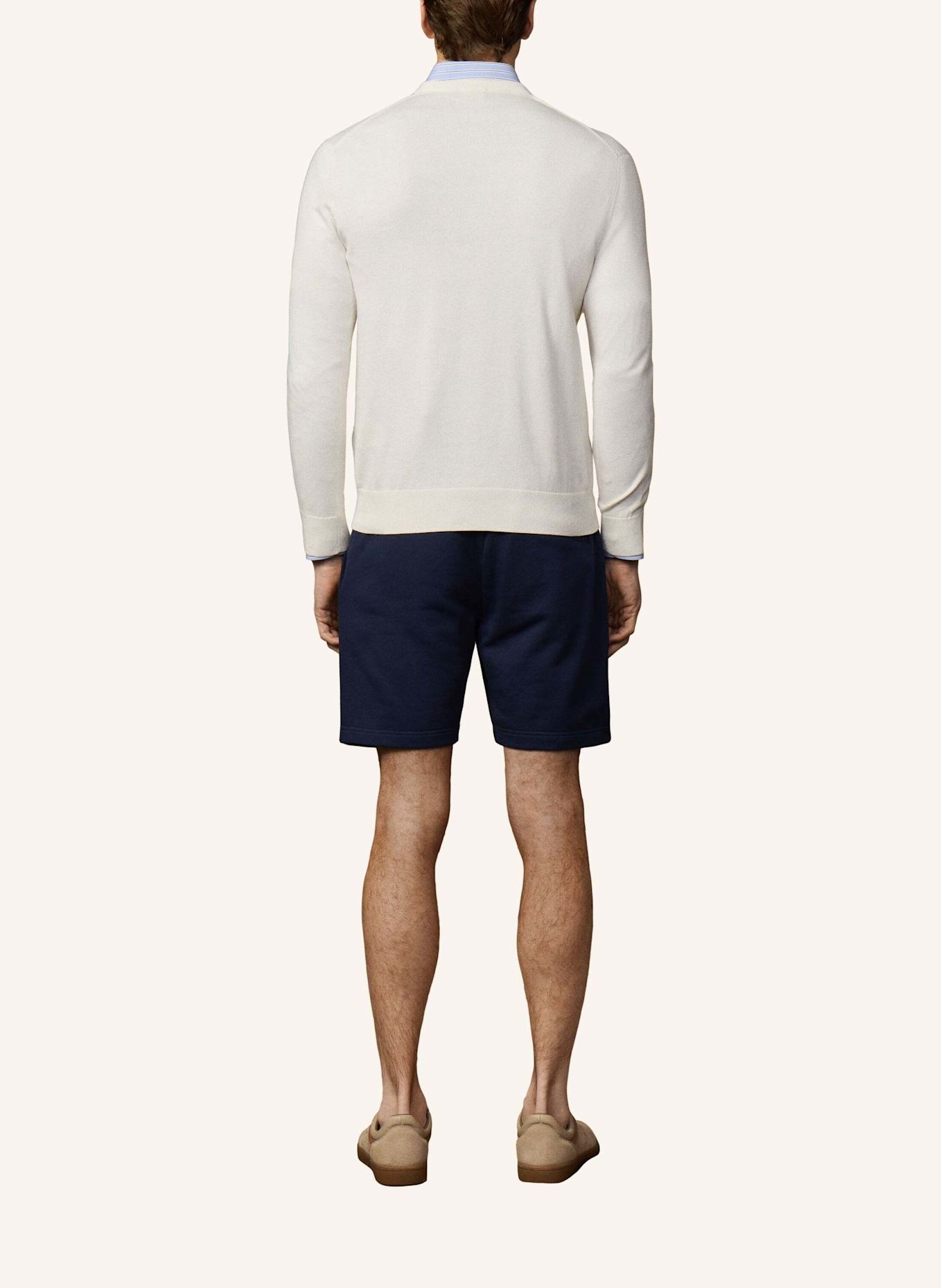 HACKETT LONDON Pullover ESS COTTON V NECK: CREME