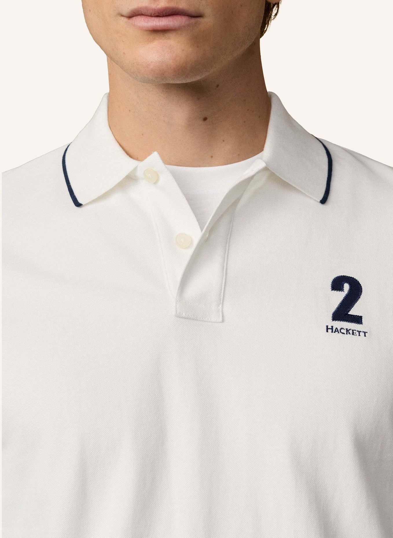 HACKETT LONDON Poloshirt HERITAGE NBR POLO: CREME