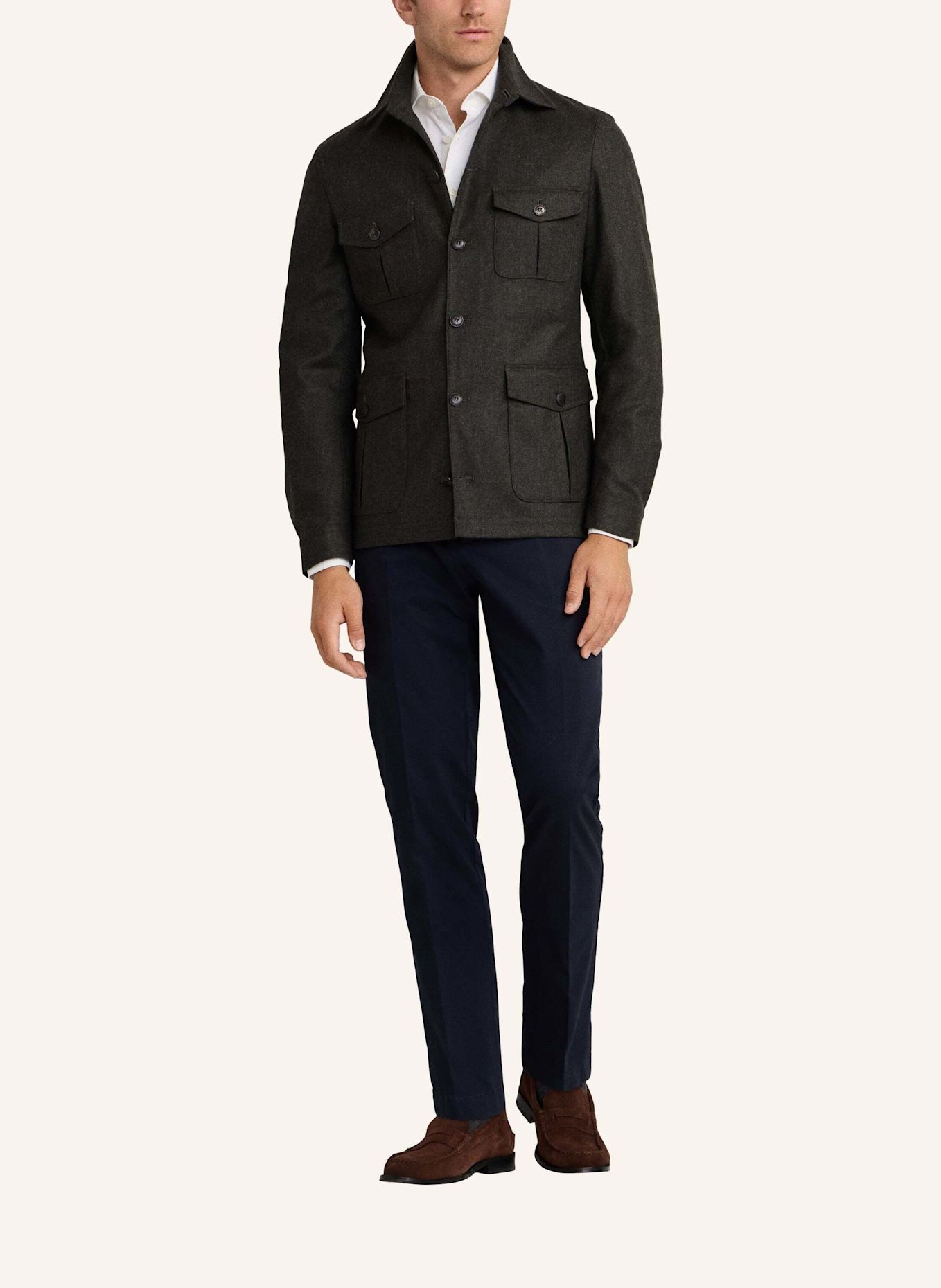 HACKETT LONDON Chino C CHINO KENSINGTON: DUNKELBLAU