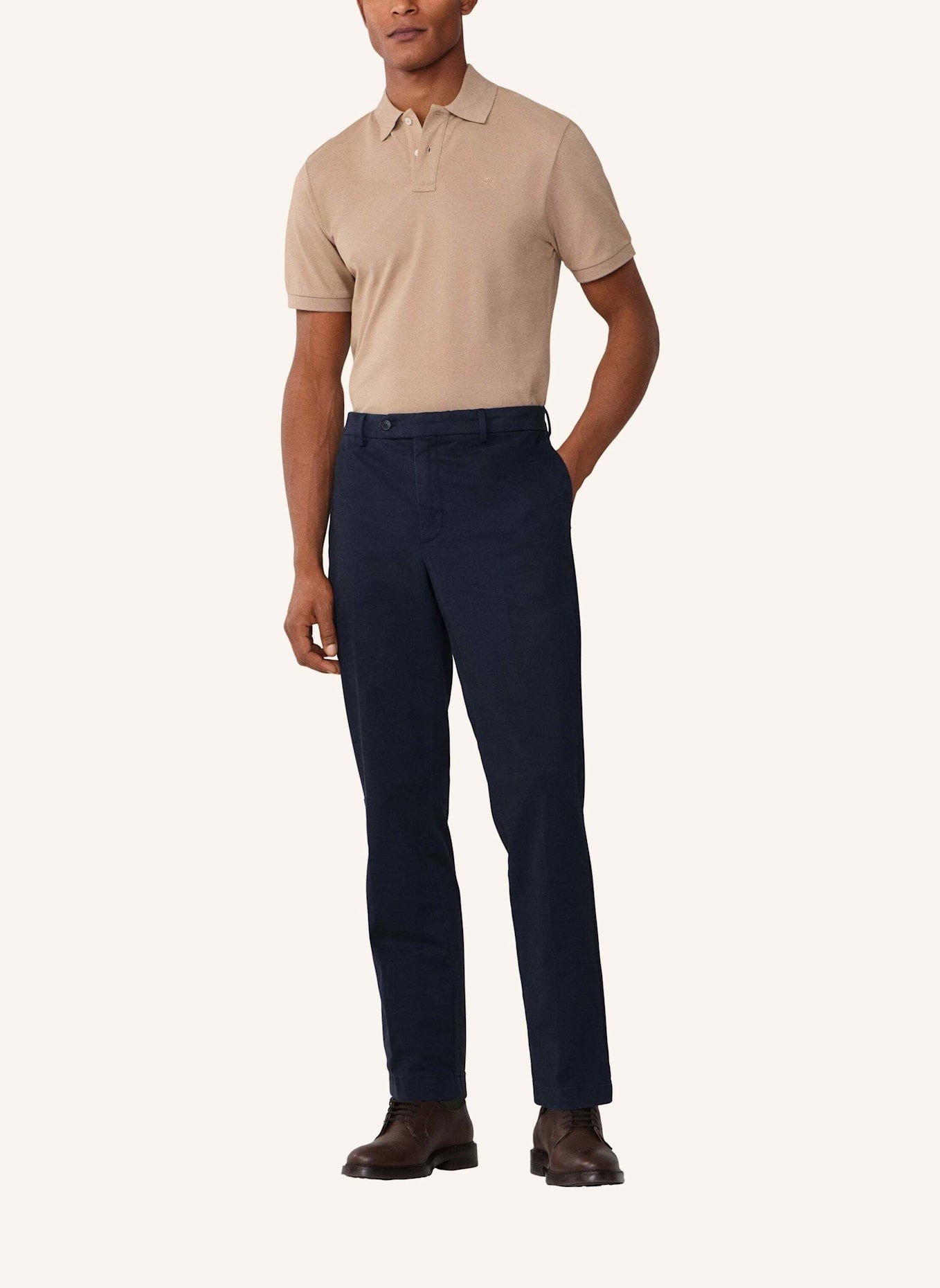 HACKETT LONDON Chino C CHINO SANDERSON: DUNKELBLAU