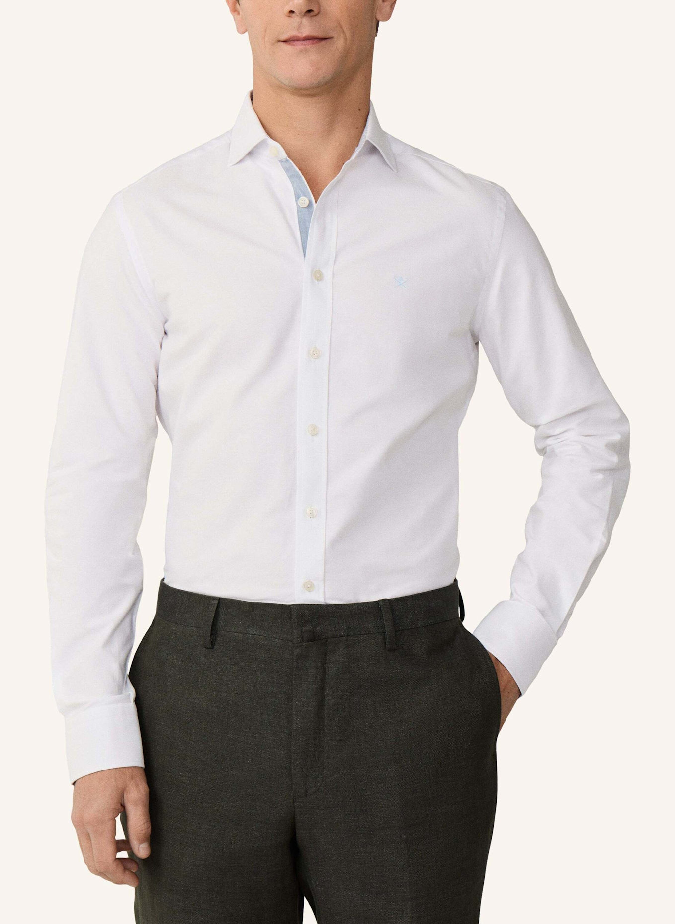 HACKETT LONDON Freizeithemd WHITE OXFORD MULTI: WEISS