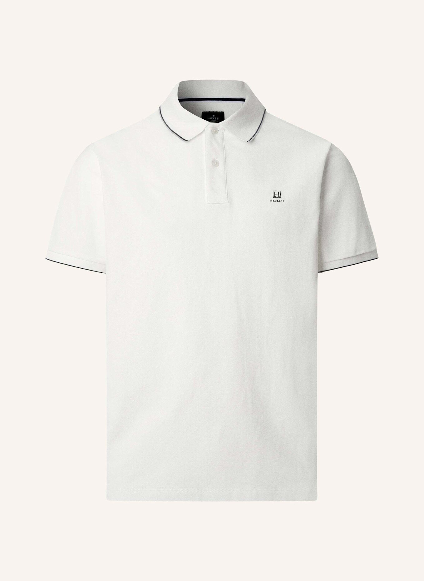 HACKETT LONDON Poloshirt HERITAGE H TIPPED POLO: CREME