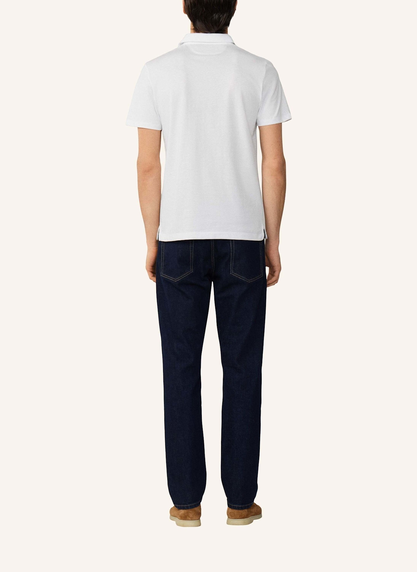 HACKETT LONDON Poloshirt PIMA COTTON POLO: WEISS