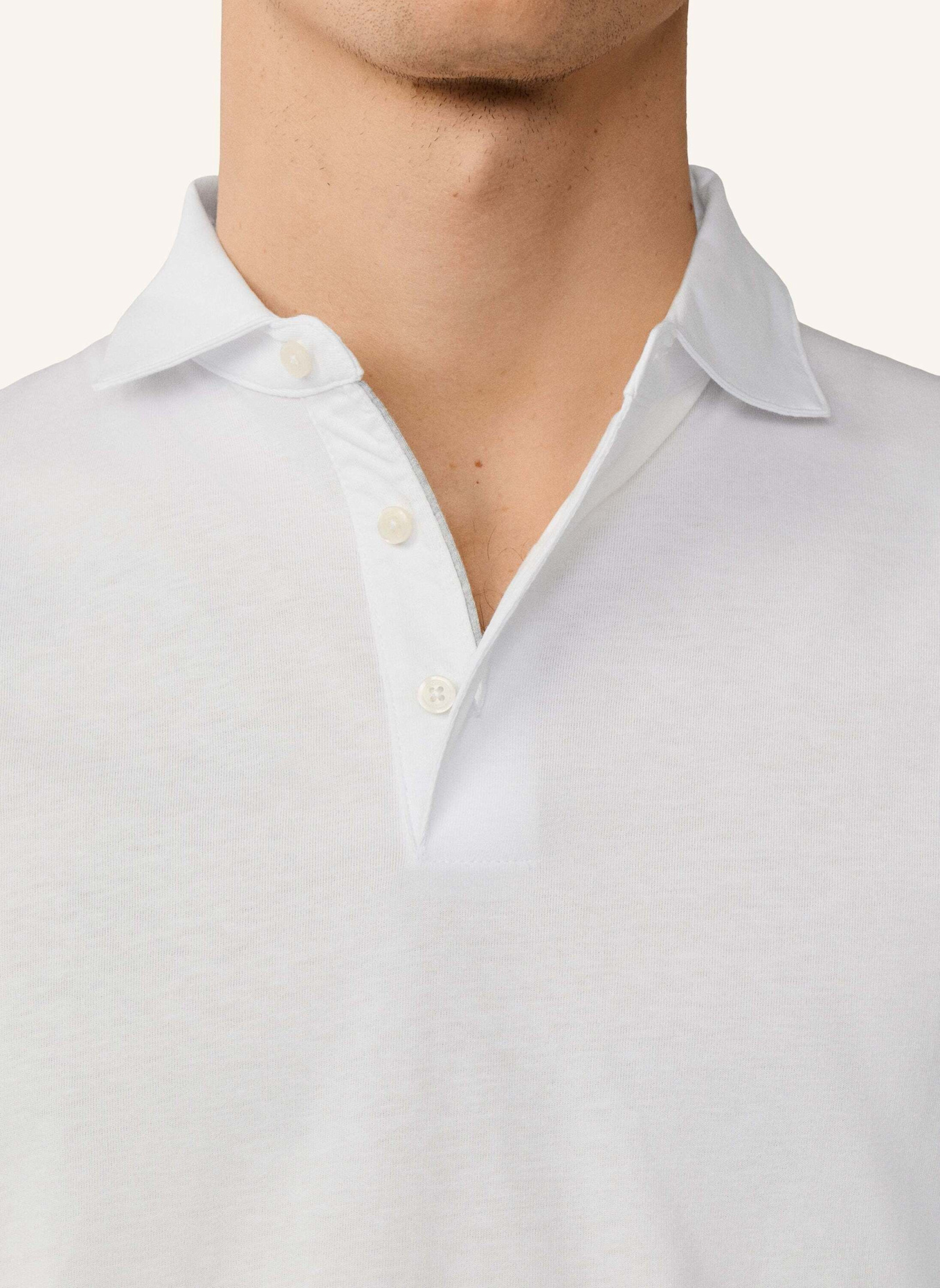 HACKETT LONDON Poloshirt PIMA COTTON POLO: WEISS