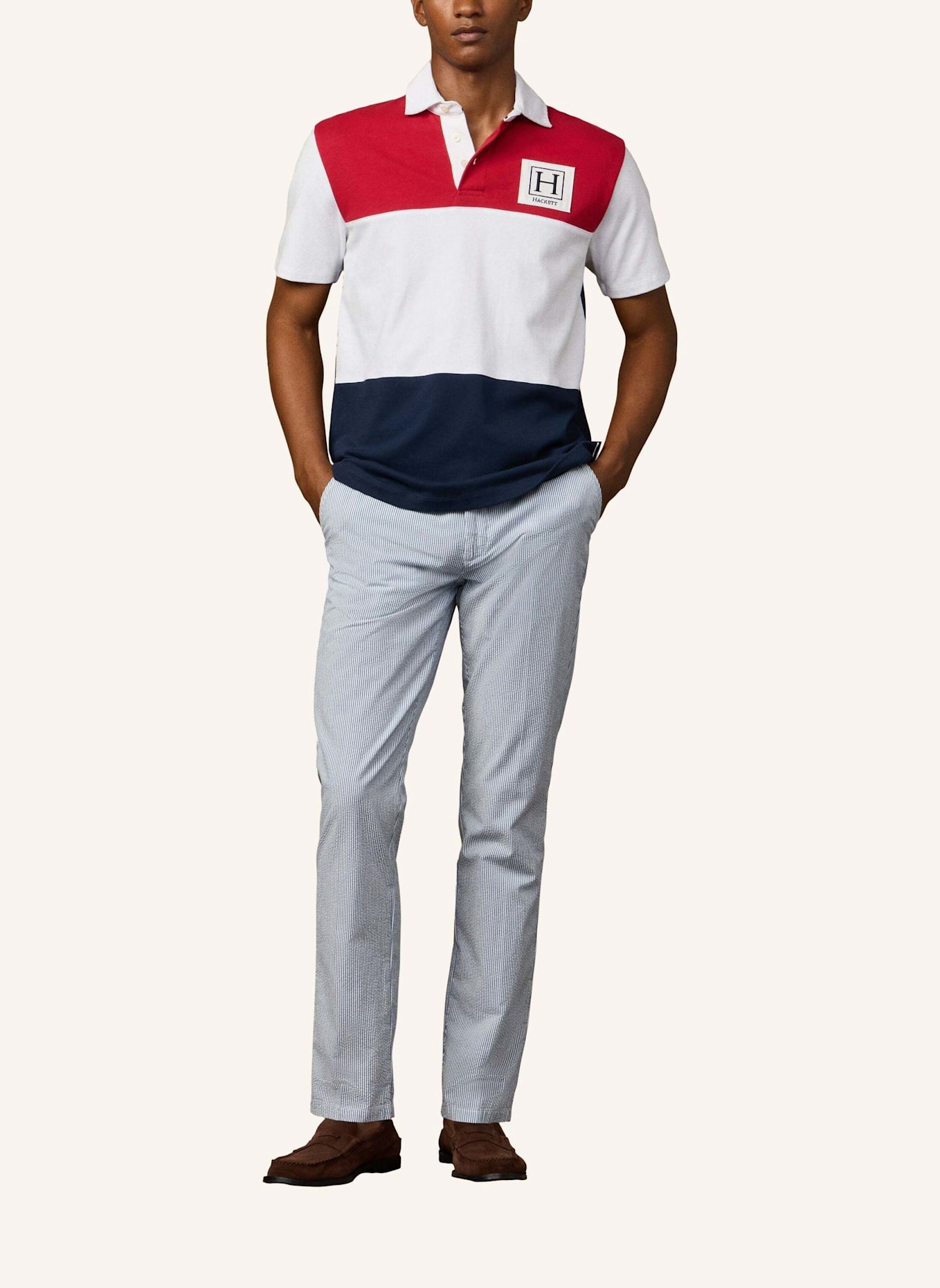 HACKETT LONDON Poloshirt HERITAGE H PC RBY SS: ROT