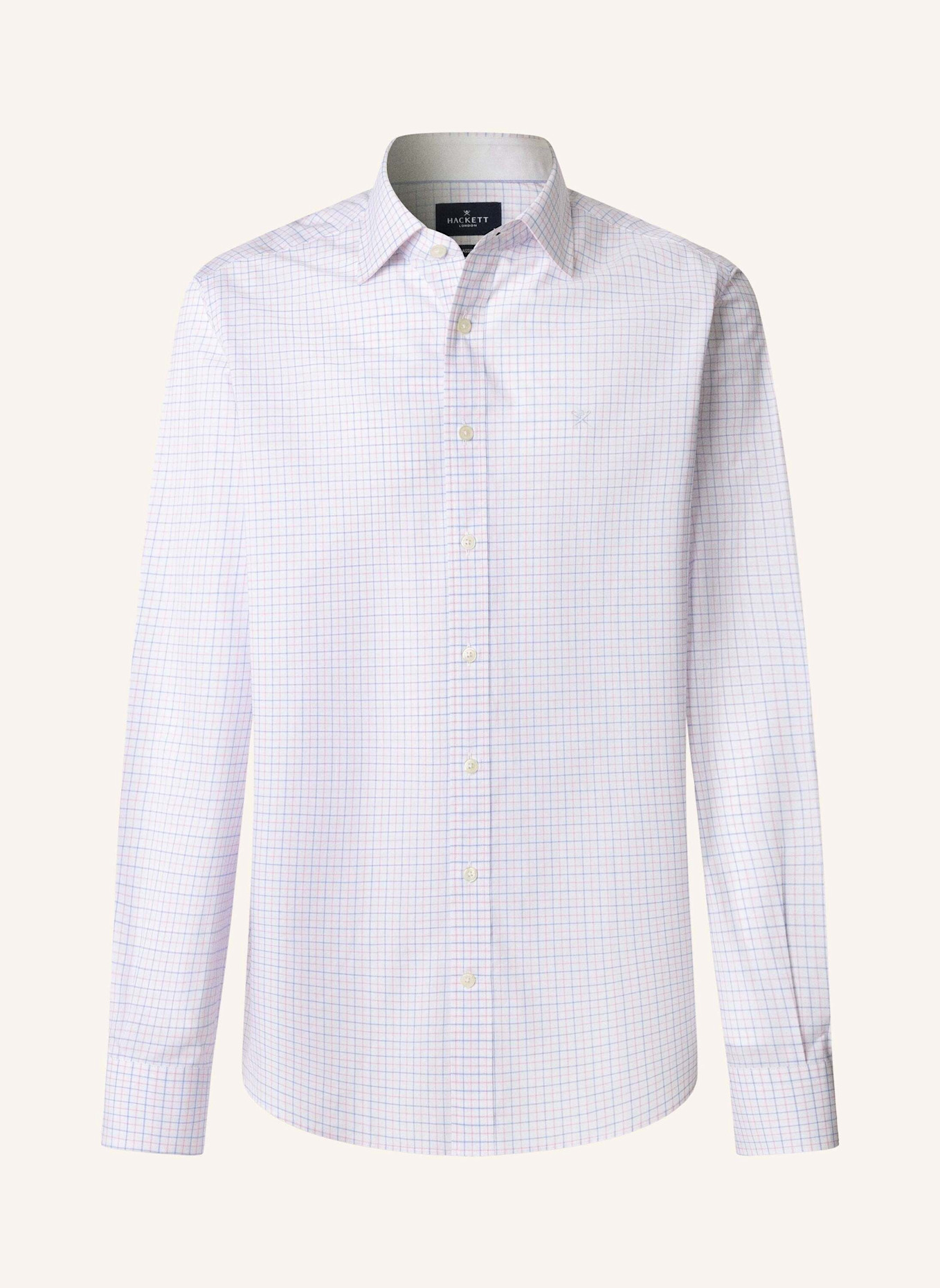 HACKETT LONDON Freizeithemd POPLIN TATTERSALL: HELLROSA