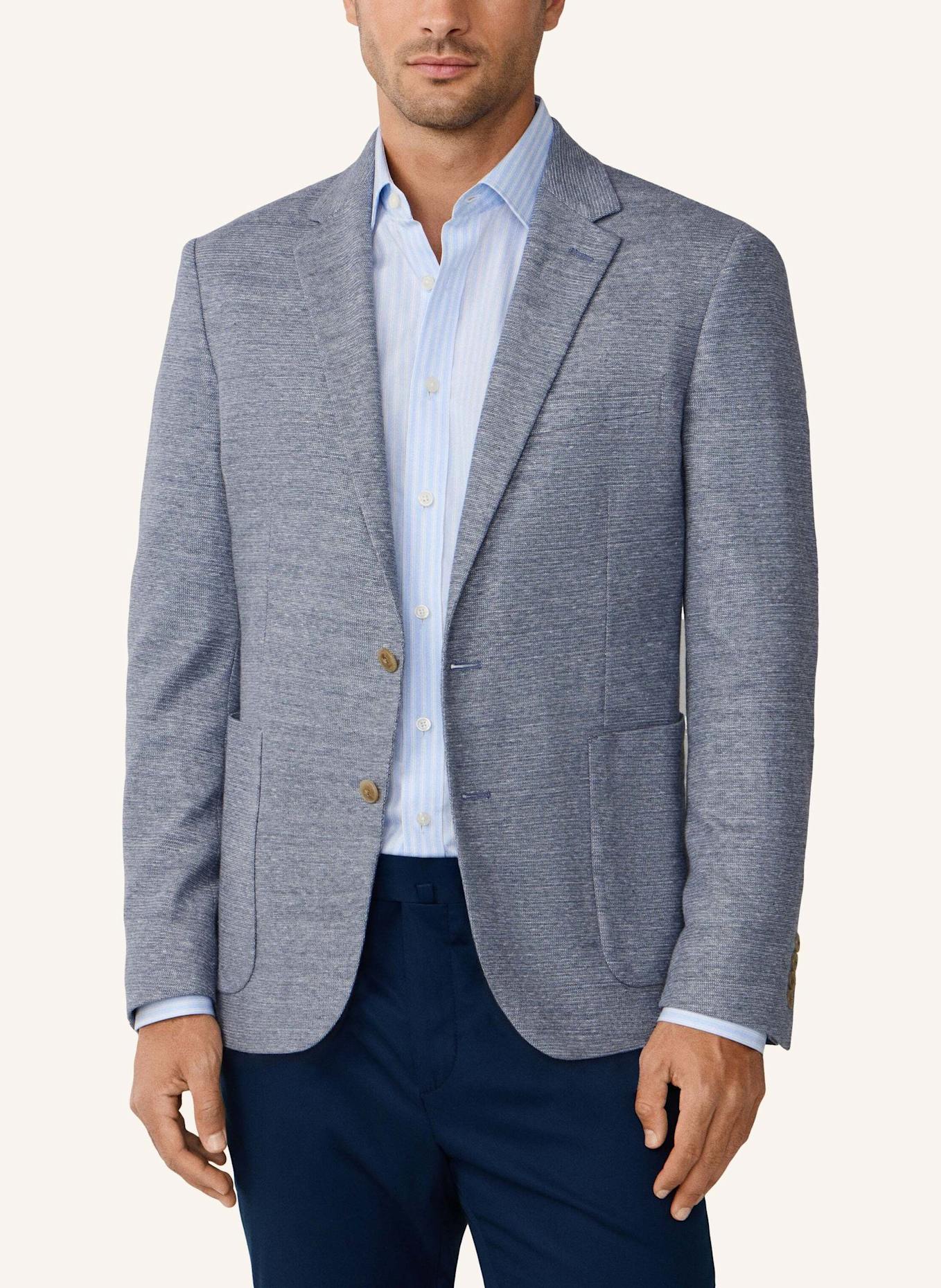 HACKETT LONDON Sakko COTT LIN JERSEY: BLAU