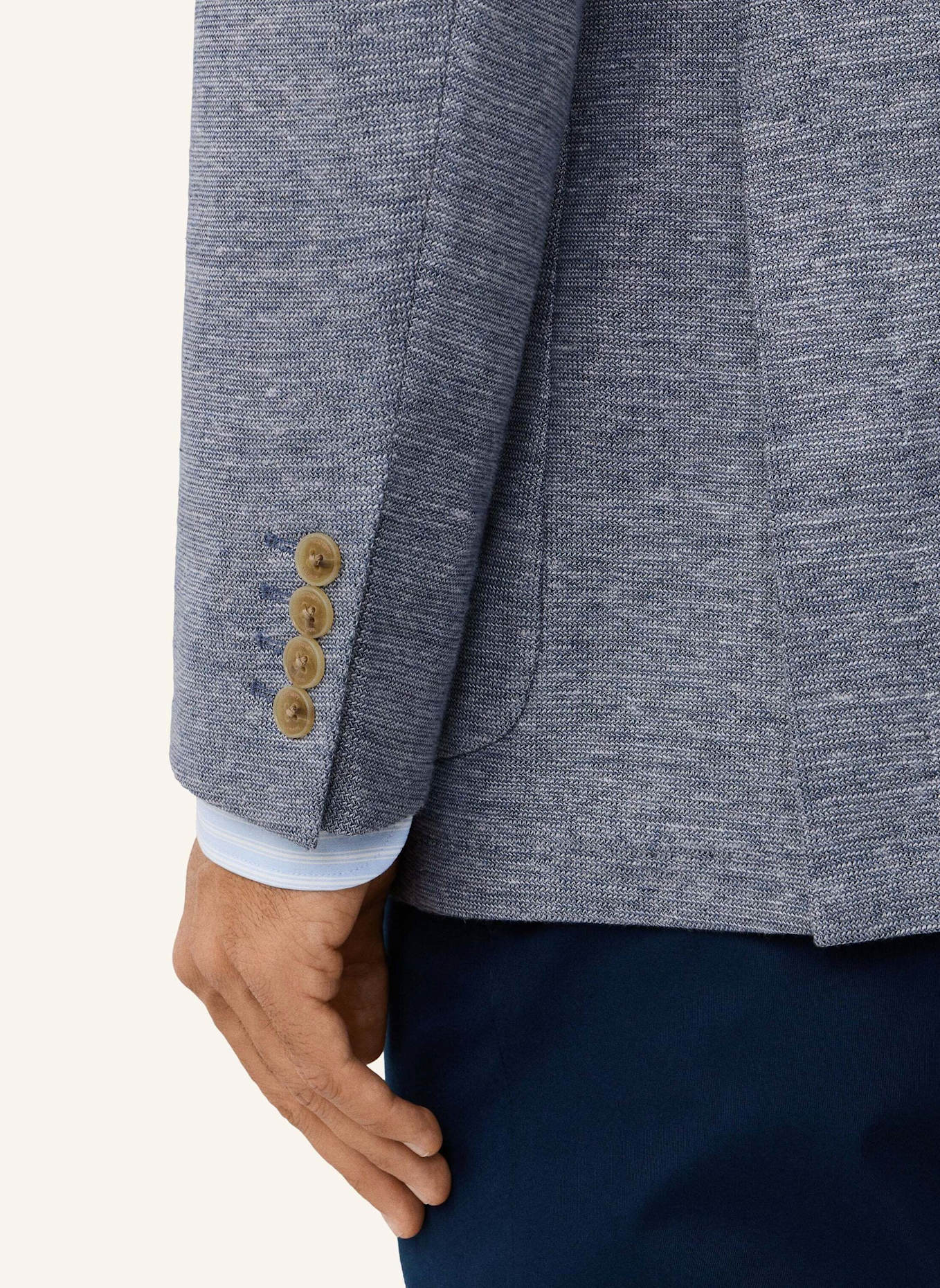 HACKETT LONDON Sakko COTT LIN JERSEY: BLAU