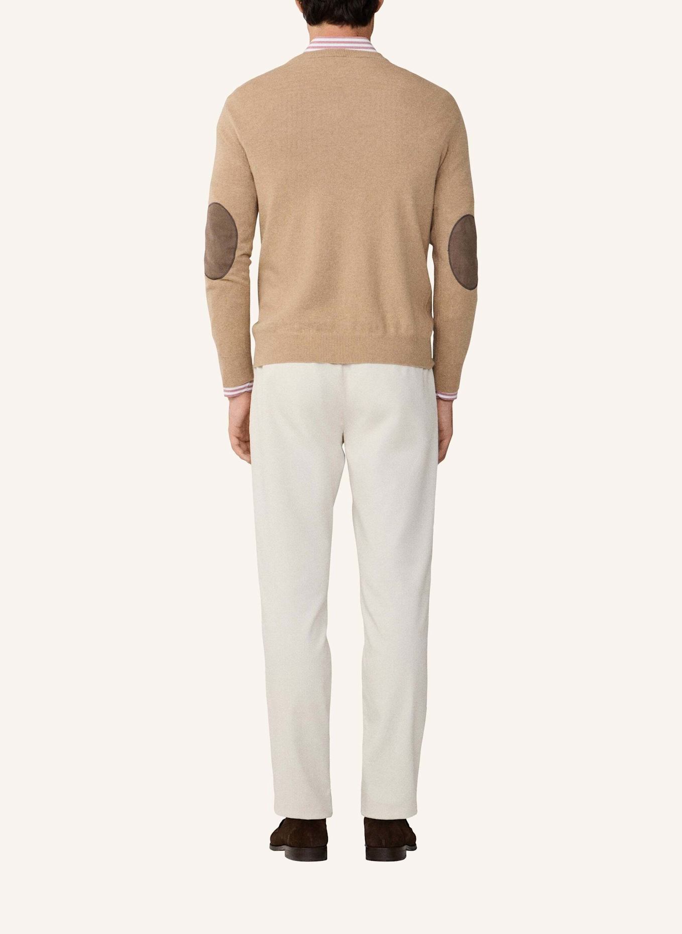 HACKETT LONDON Pullover MERINO CASH MIX V: BEIGE