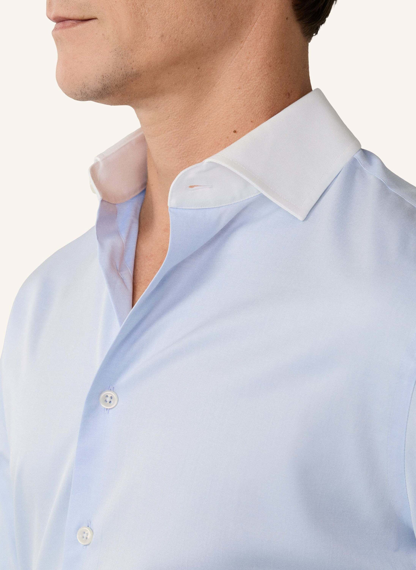 HACKETT LONDON Freizeithemd FORMAL TWILL WCC DC: HELLBLAU