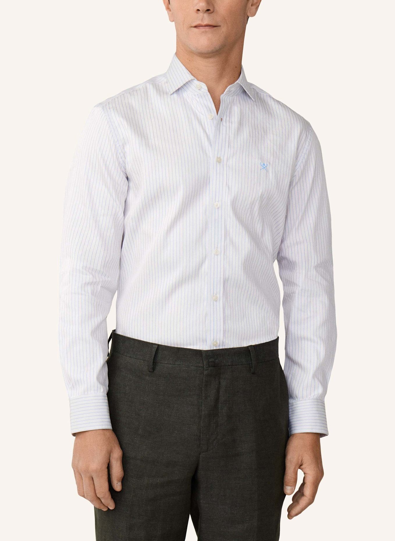 HACKETT LONDON Freizeithemd CITY WIDE STRIPE: BLAU