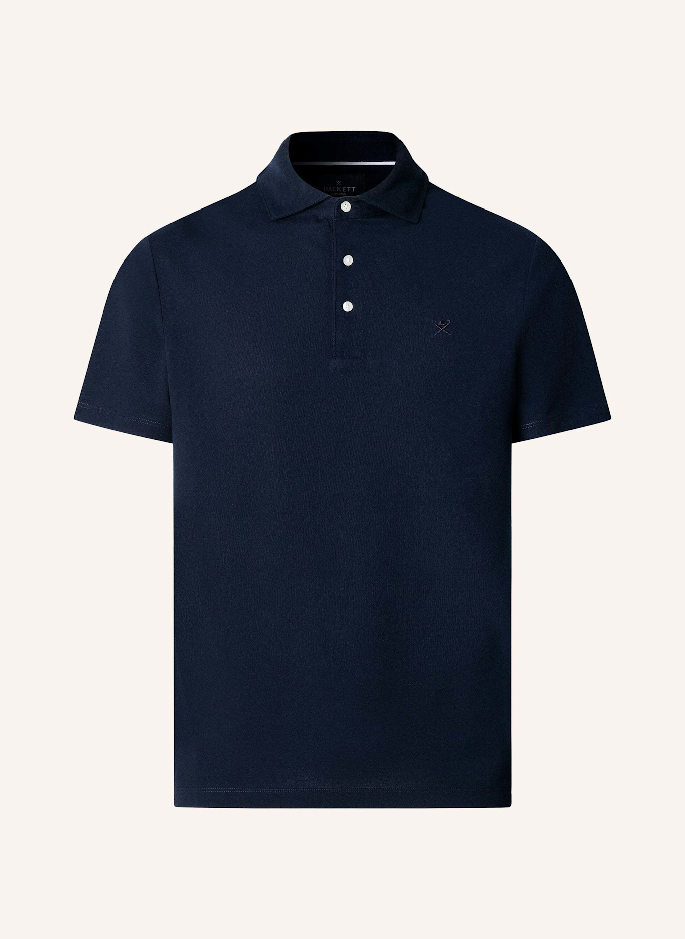 HACKETT LONDON Poloshirt OXFORD PIQUE POLO SS: DUNKELBLAU