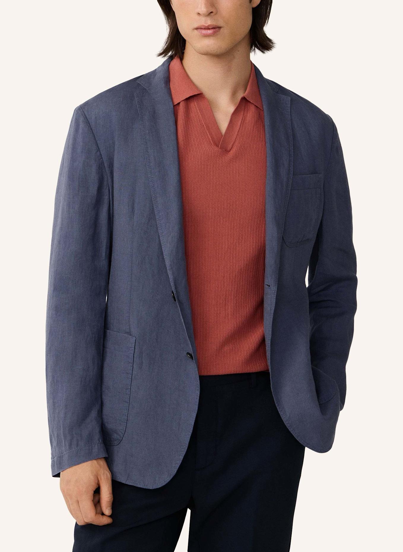 HACKETT LONDON Sakko GMW LW LINEN BLAZER: BLAU