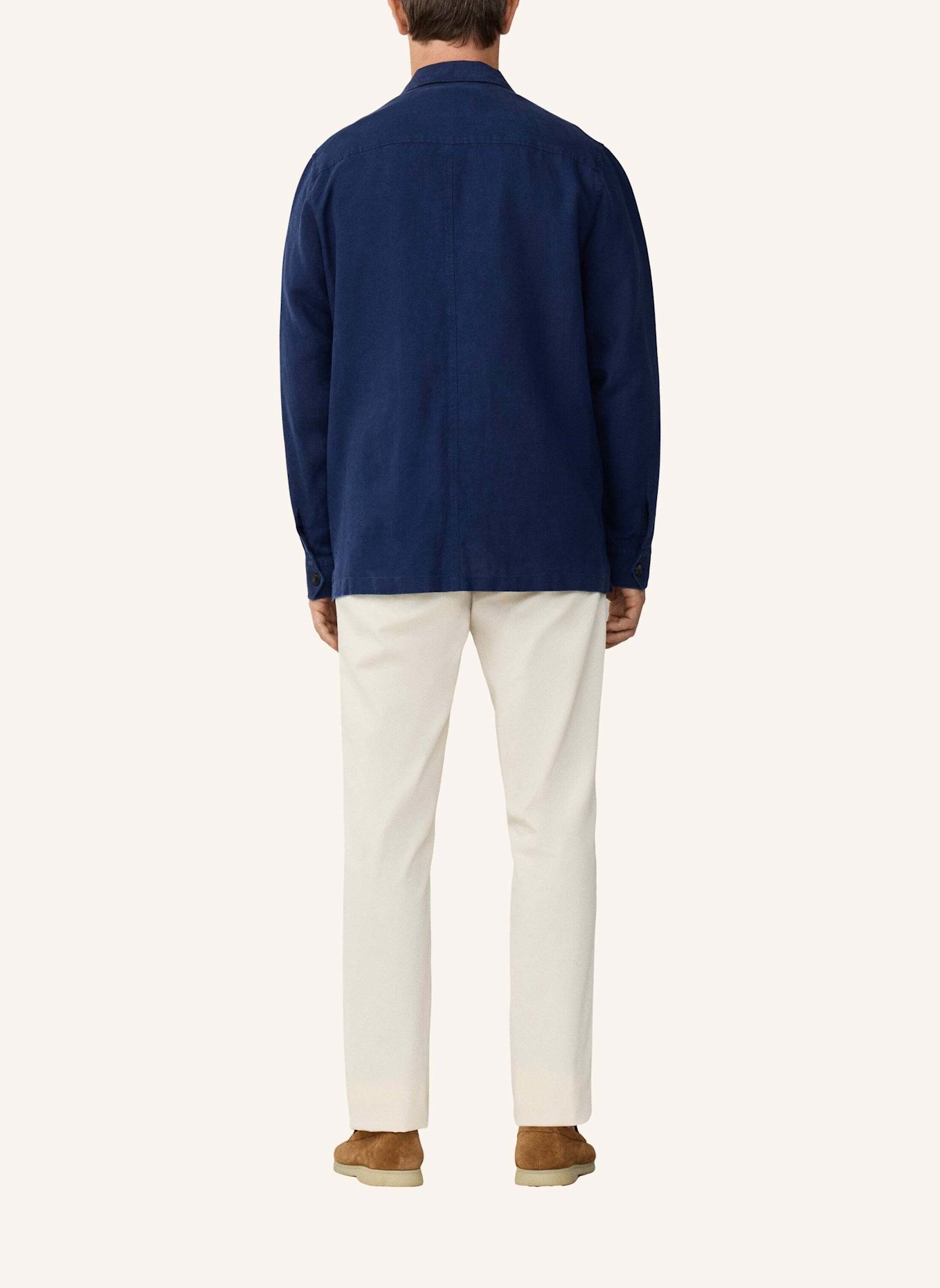 HACKETT LONDON Fieldjacket LINEN 4PK OVERSHIRT: BLAU