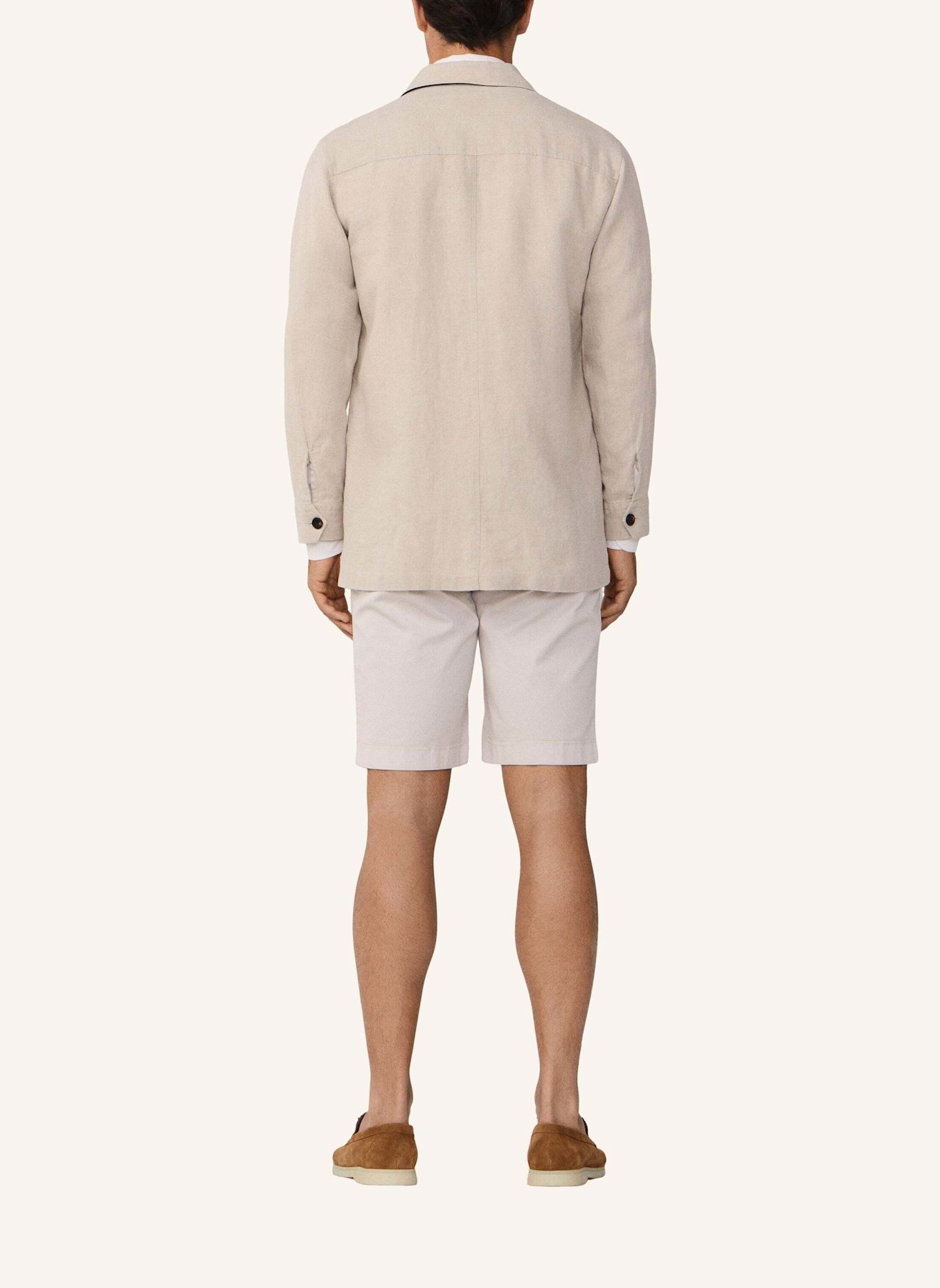 HACKETT LONDON Fieldjacket LINEN 4PK OVERSHIRT: BEIGE