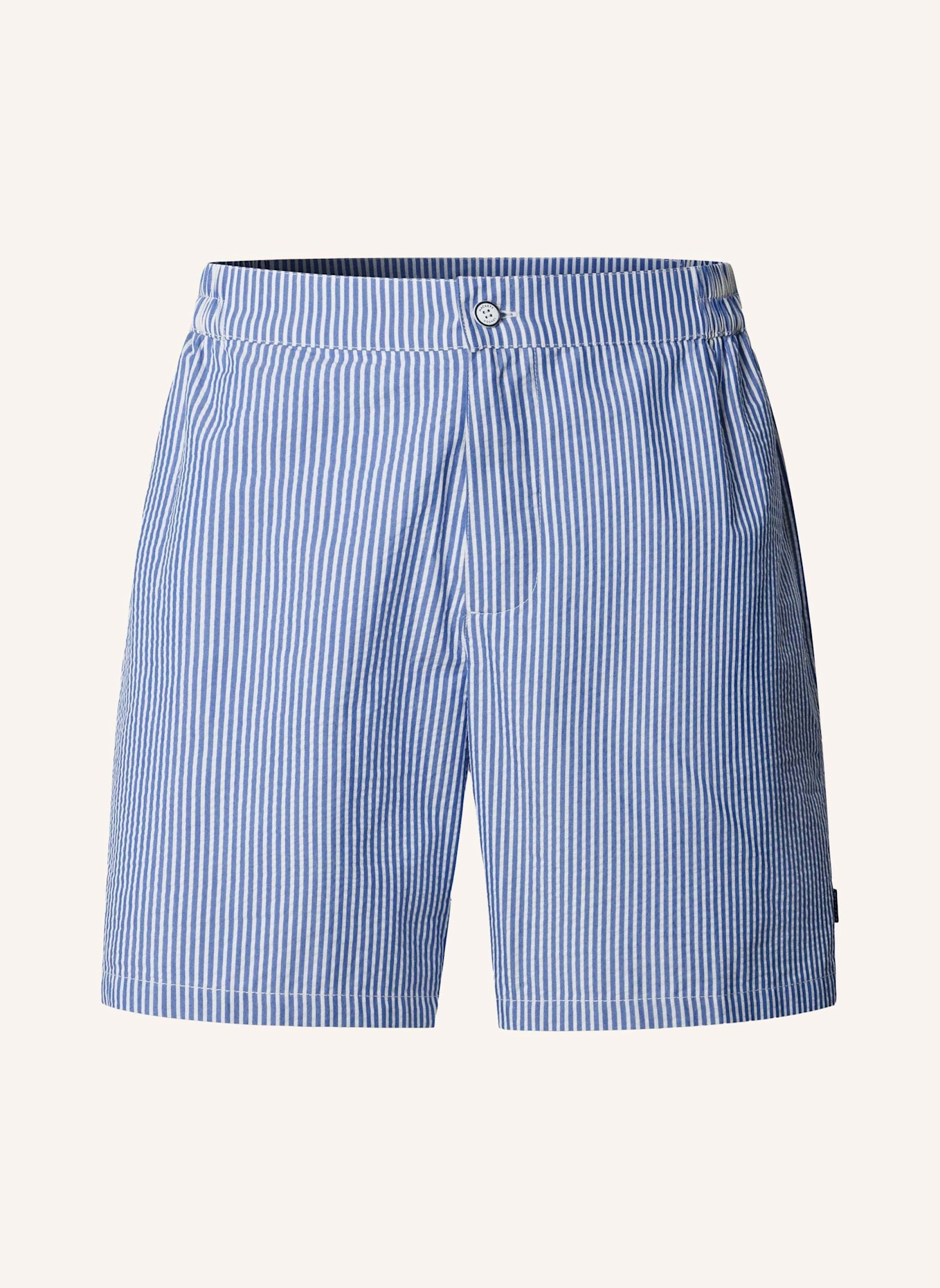 HACKETT LONDON Badeshorts SEERSUCKER TAILORED: BLAU